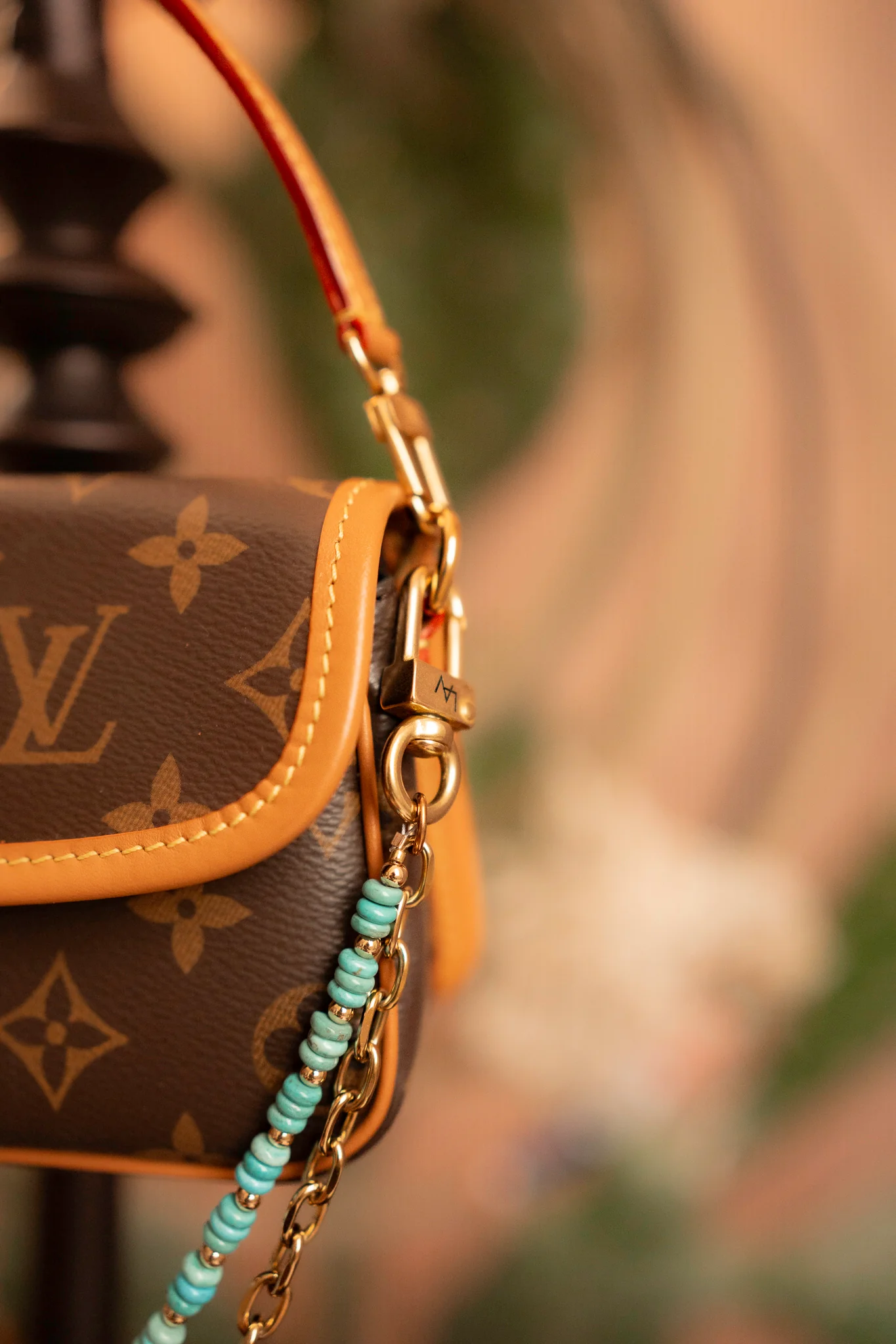 Leather and Vodka 30 Carat Campitos Turquoise Honey Nano Diane Bag - Image 4
