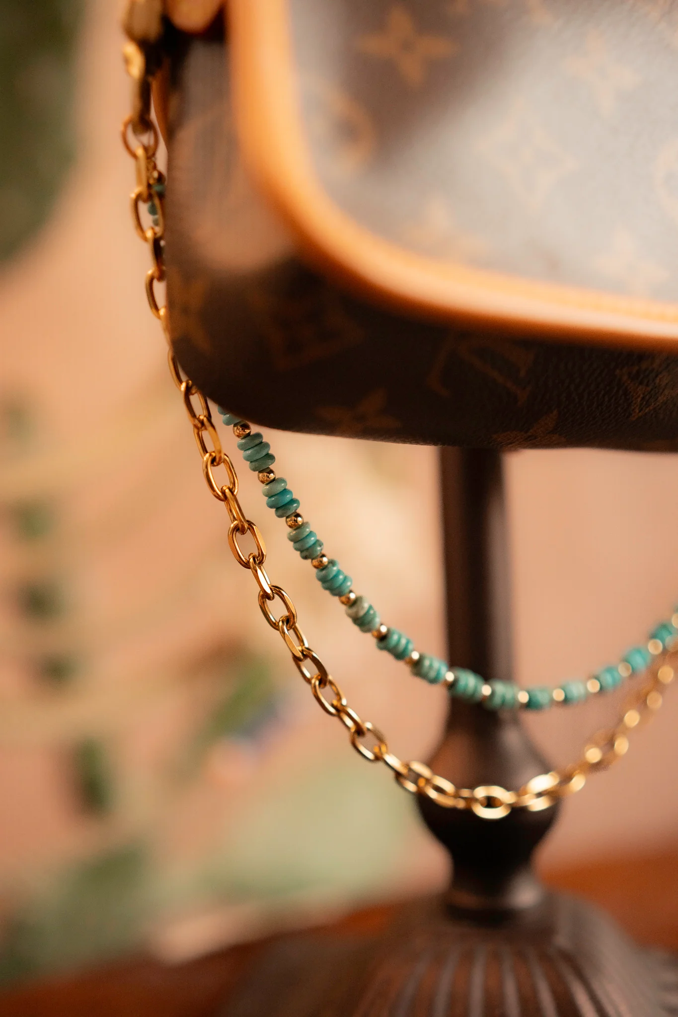 Leather and Vodka 30 Carat Campitos Turquoise Honey Nano Diane Bag - Image 9