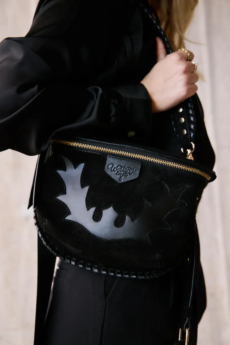Western and Co. Trick Pony Bum Bag- Black - Image 2