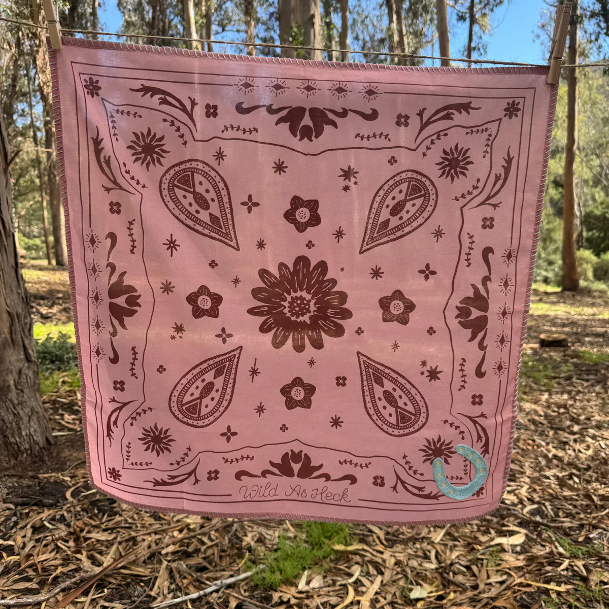 Wild As Heck The Horseshoe Bandana