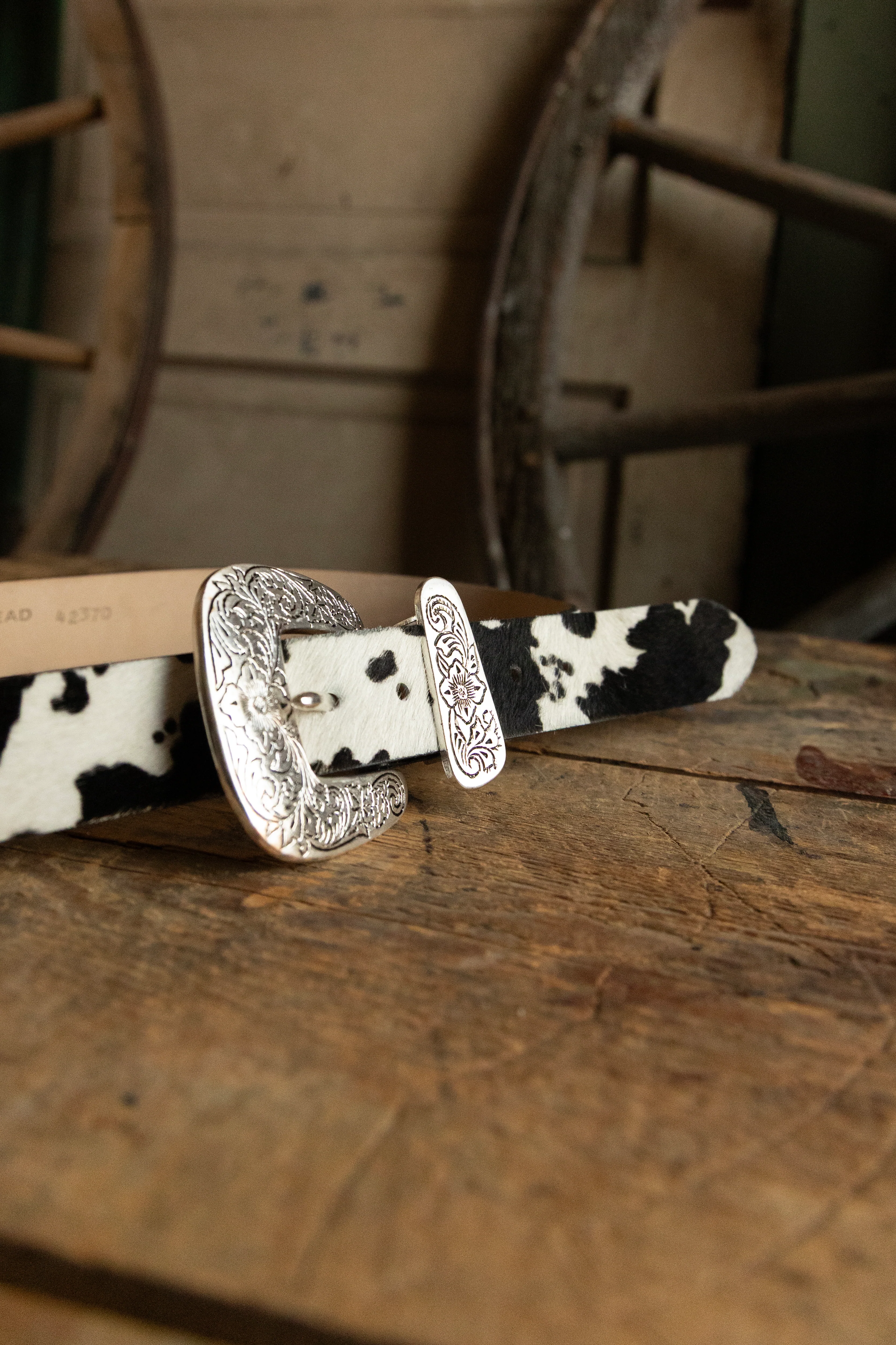 Streets Ahead Cowhide Small Western Buckle Belt - Image 3