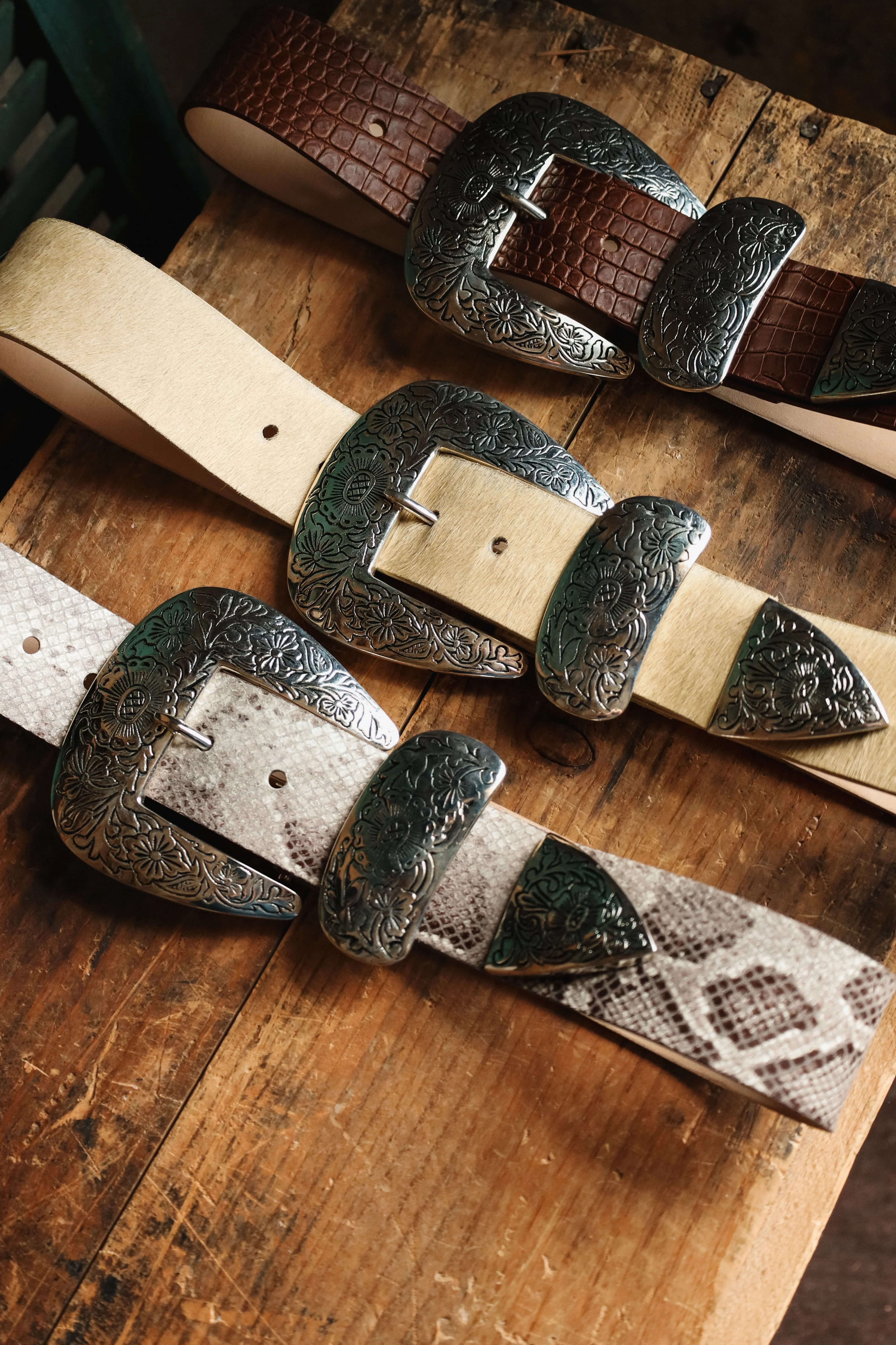 STREETS AHEAD BIG BUCKLE BELT- CROC COGNAC - Image 6