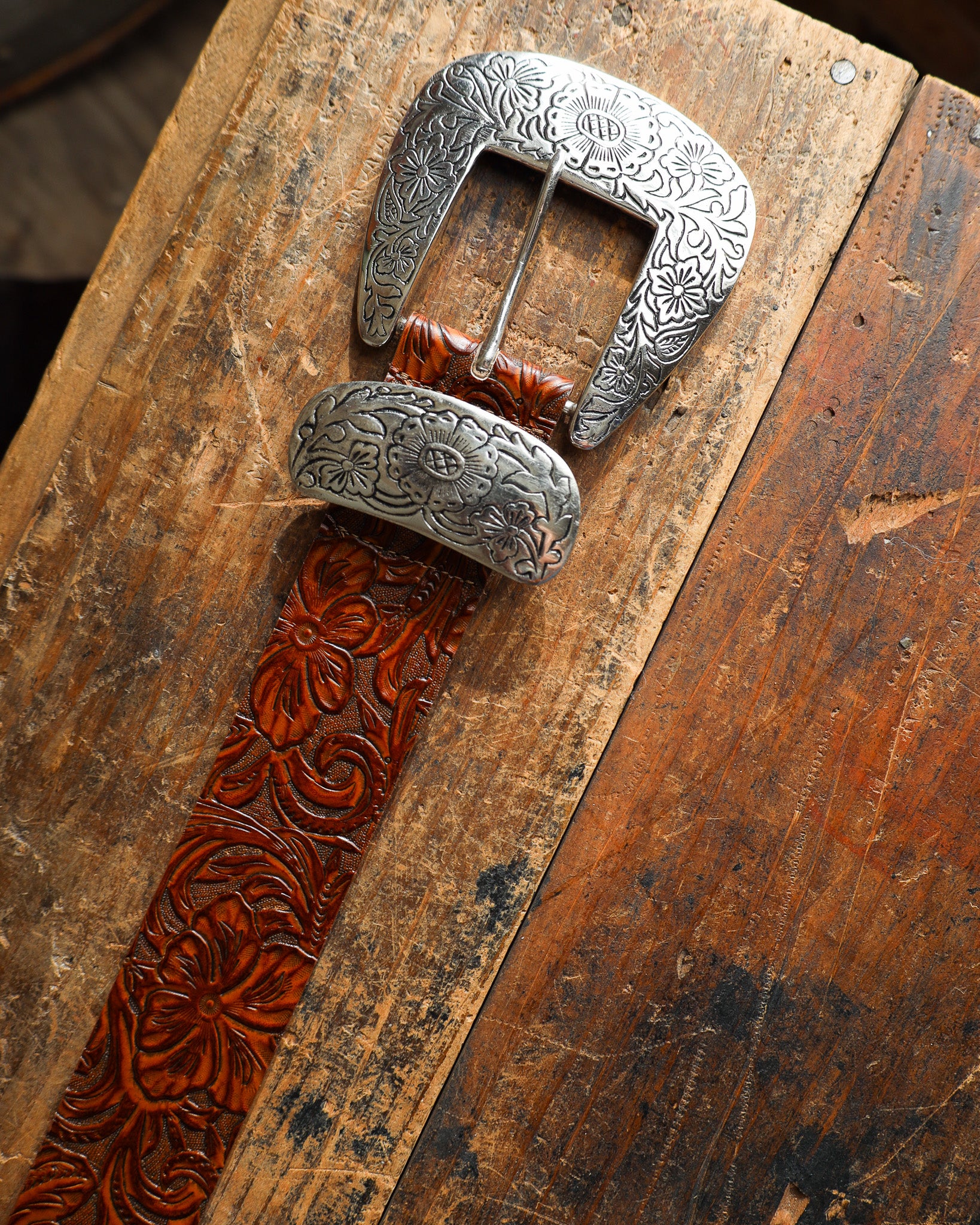 STREETS AHEAD BIG BUCKLE BELT- COGNAC - Image 3
