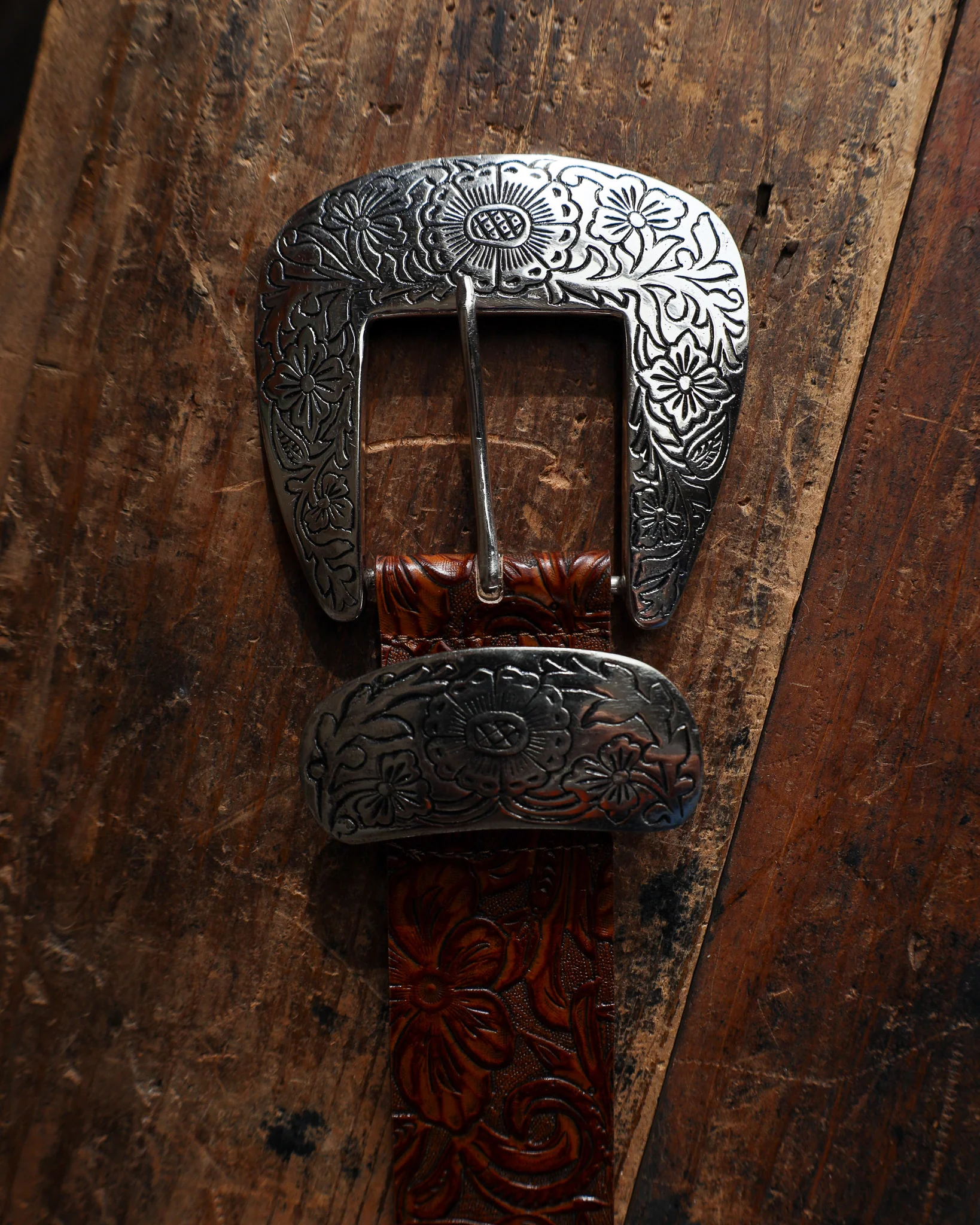 STREETS AHEAD BIG BUCKLE BELT- COGNAC - Image 5
