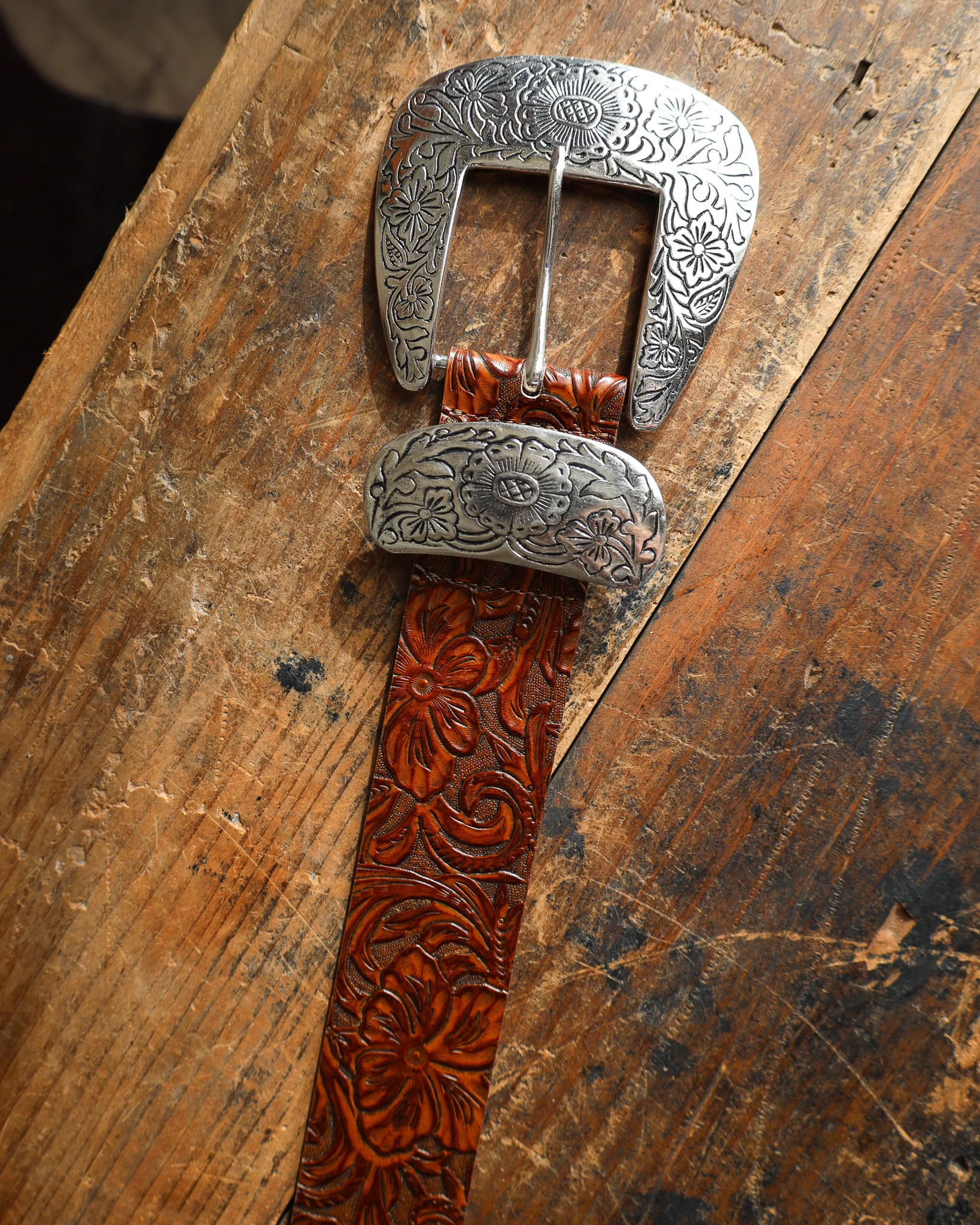 STREETS AHEAD BIG BUCKLE BELT- COGNAC - Image 9