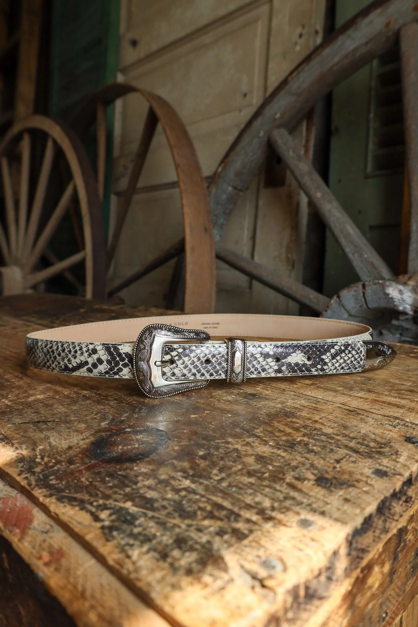 Maverick Exclusive Laurel and Gold Westlake Belt- Snake - Image 7
