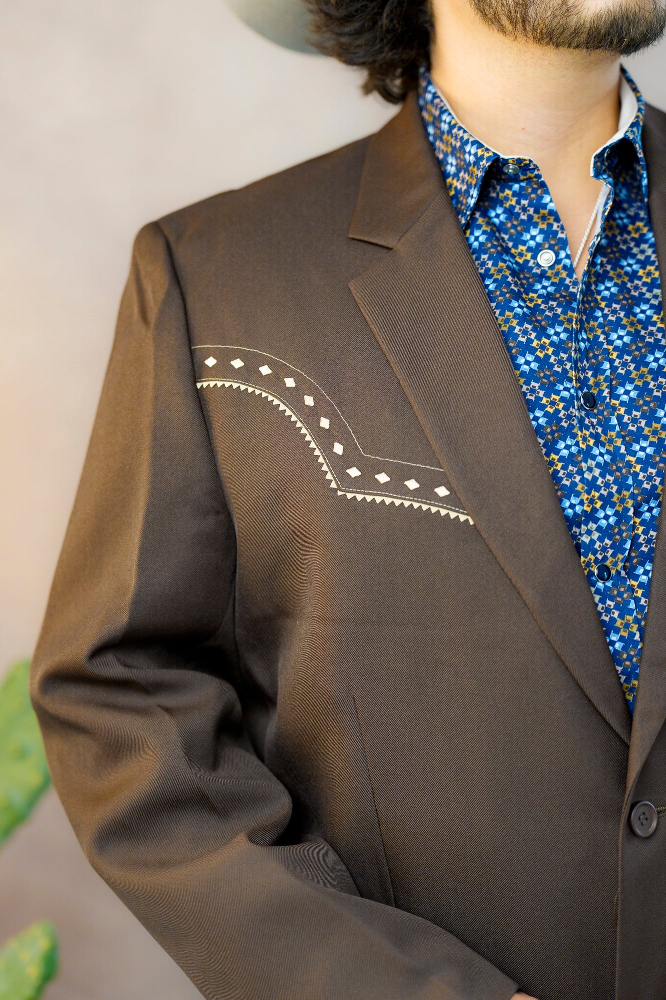 Scully Chocolate Diamond Yoke Blazer - Image 3