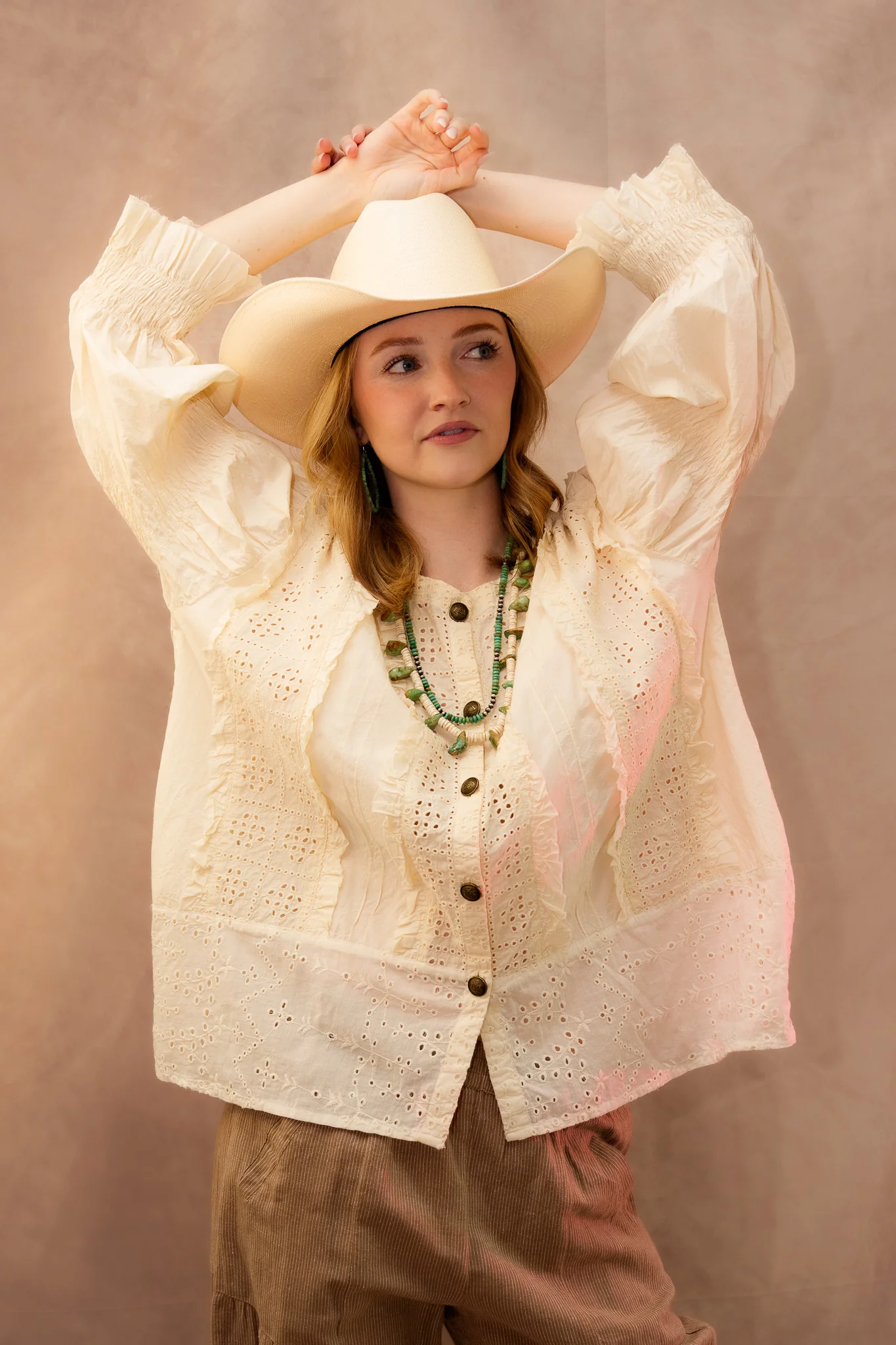 Paper Lace Eyelet Blouse - Image 2