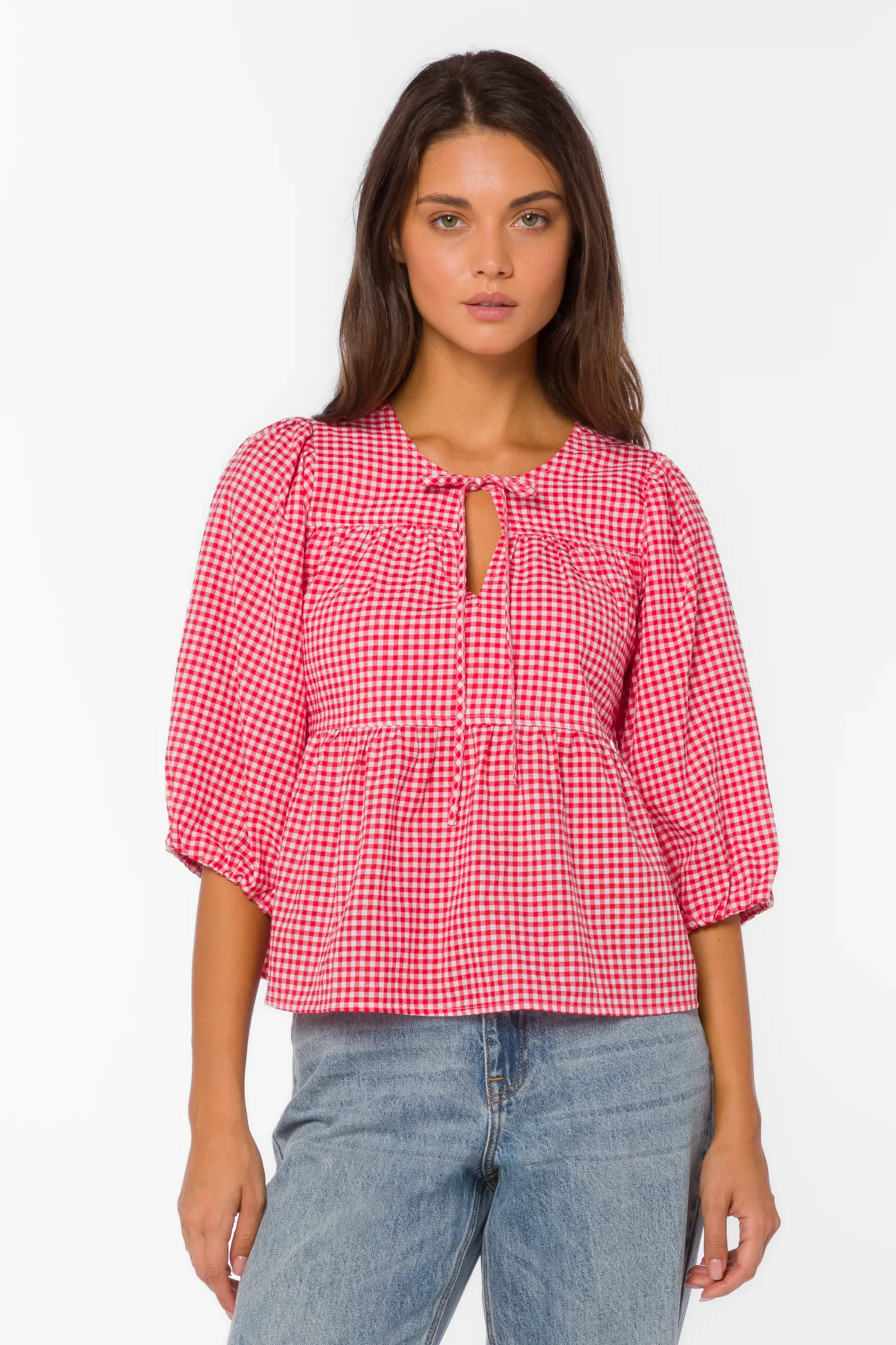 Velvet Heart Ferlita Cherry Gingham Top - Image 3