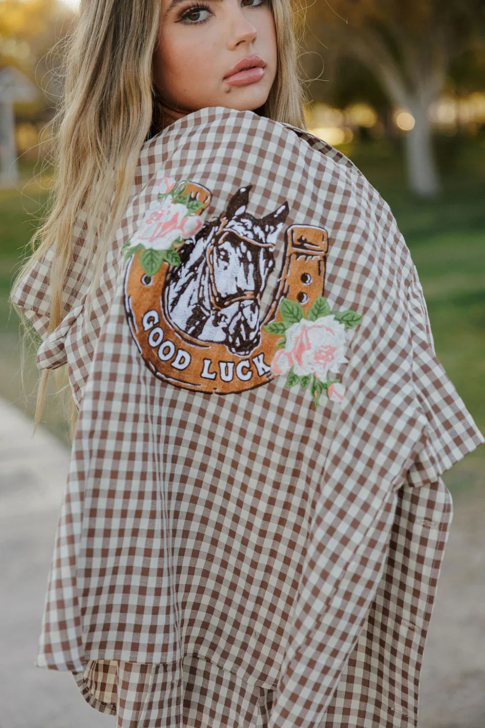 Rodeo Quincy Western Gingham Blouse - Image 8