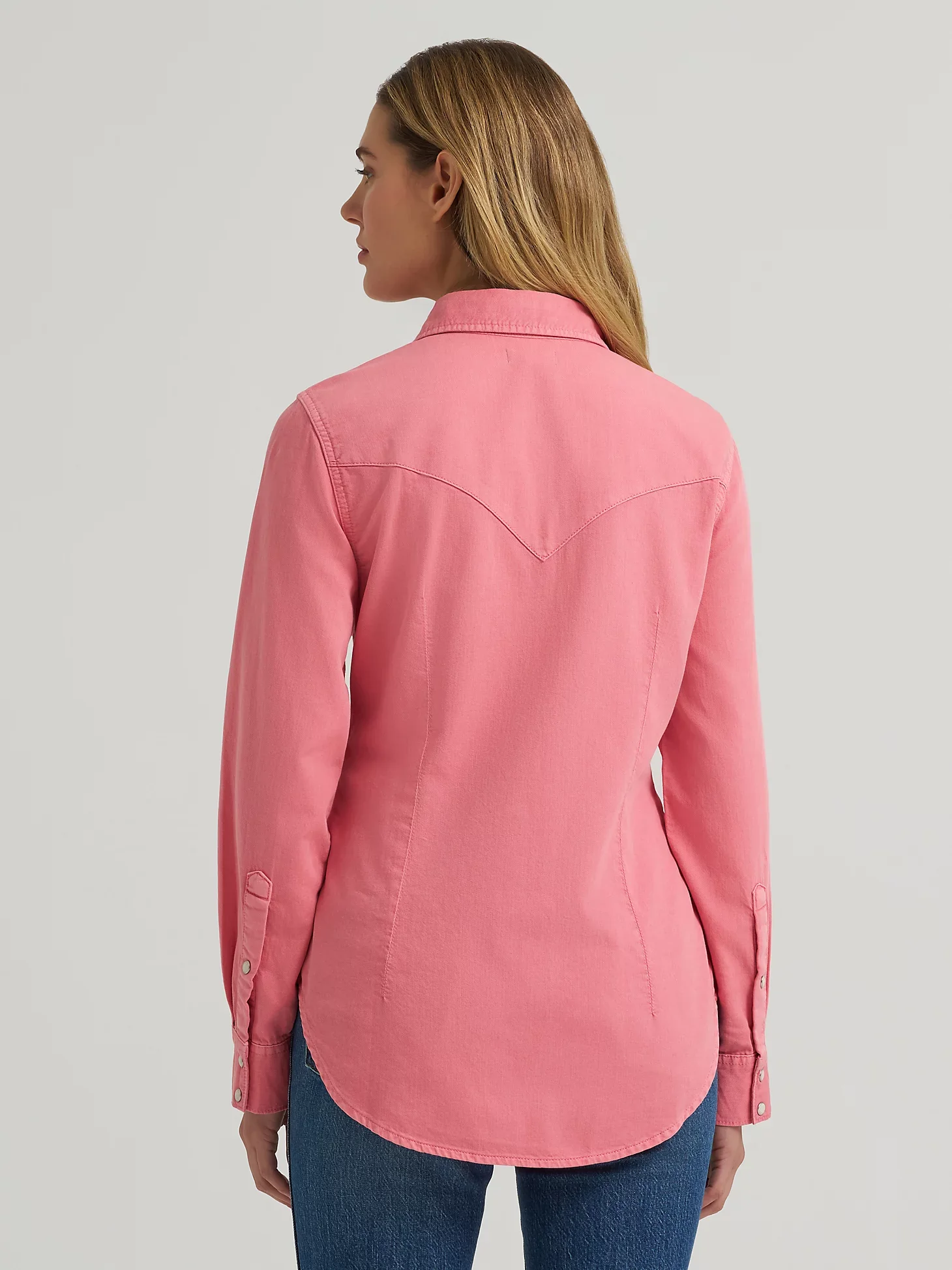 Wrangler Colorwash Slim Western Snap Shirt - Image 3