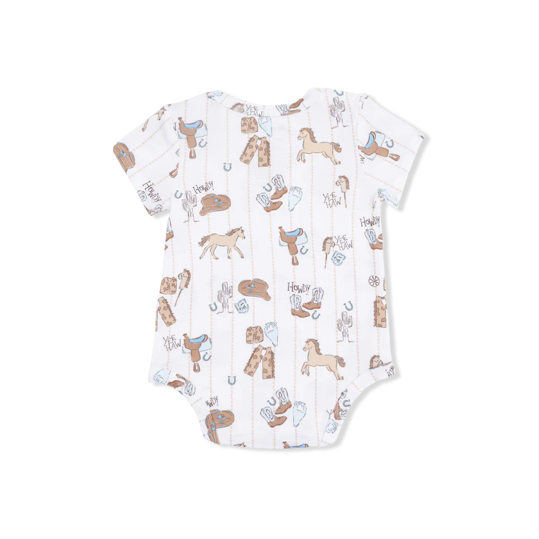 Angel Dear Cowboy Nursery Short Sleeve Bodysuit - Image 2