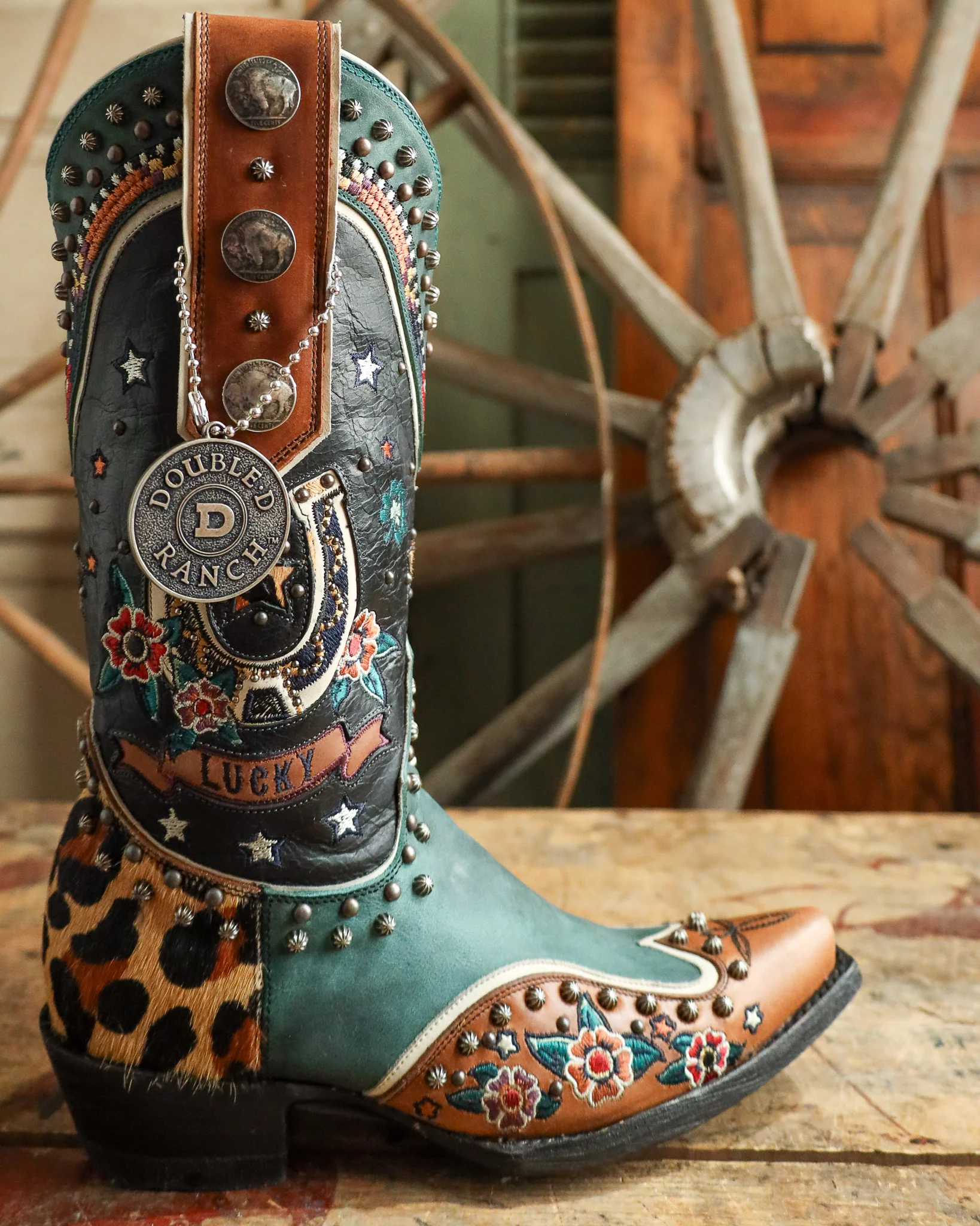 Double D By Old Gringo Women's Lucky You 12" Boot - Image 14