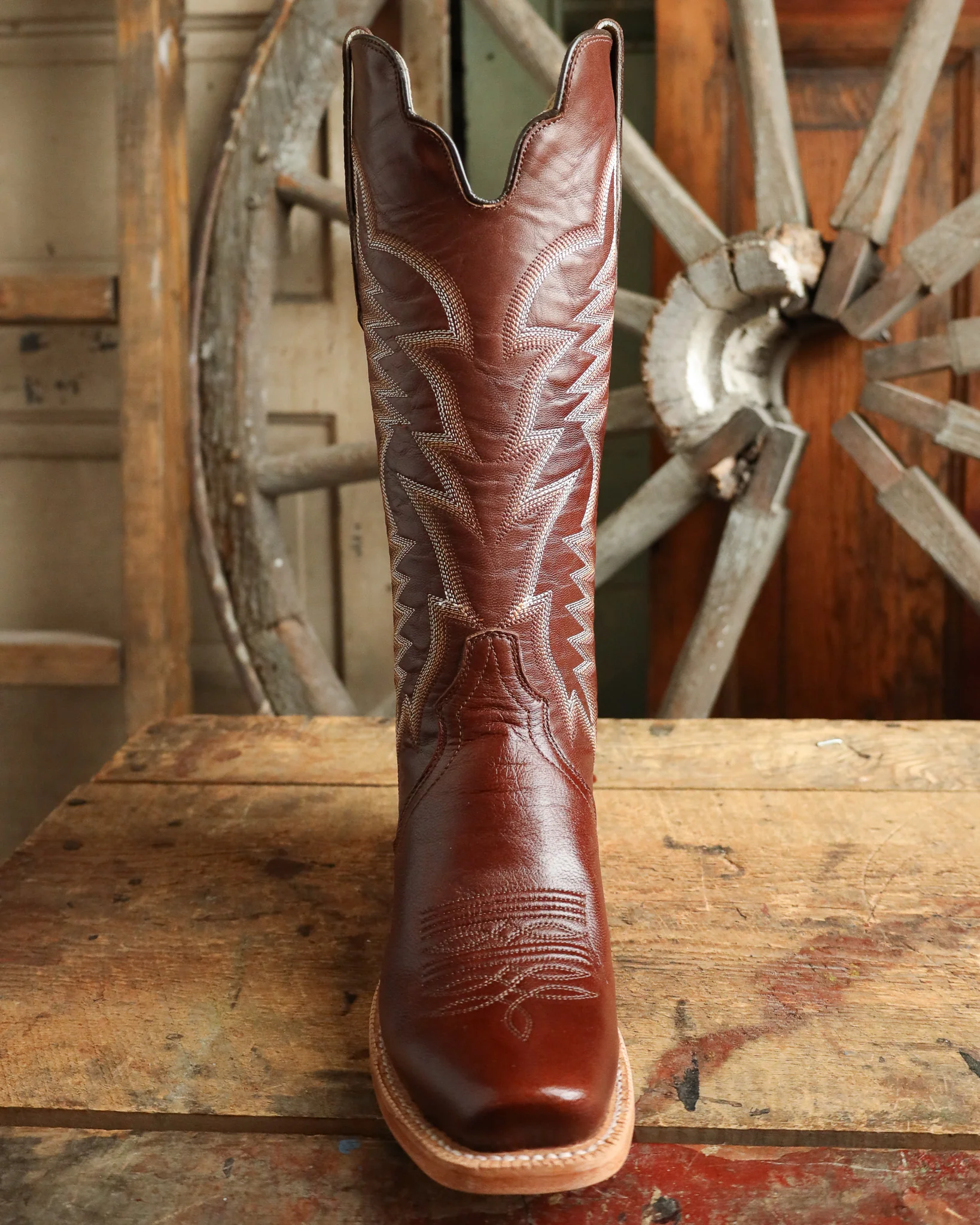 R. Watson Women's Goat Narrow Square 14" Boot - Image 3