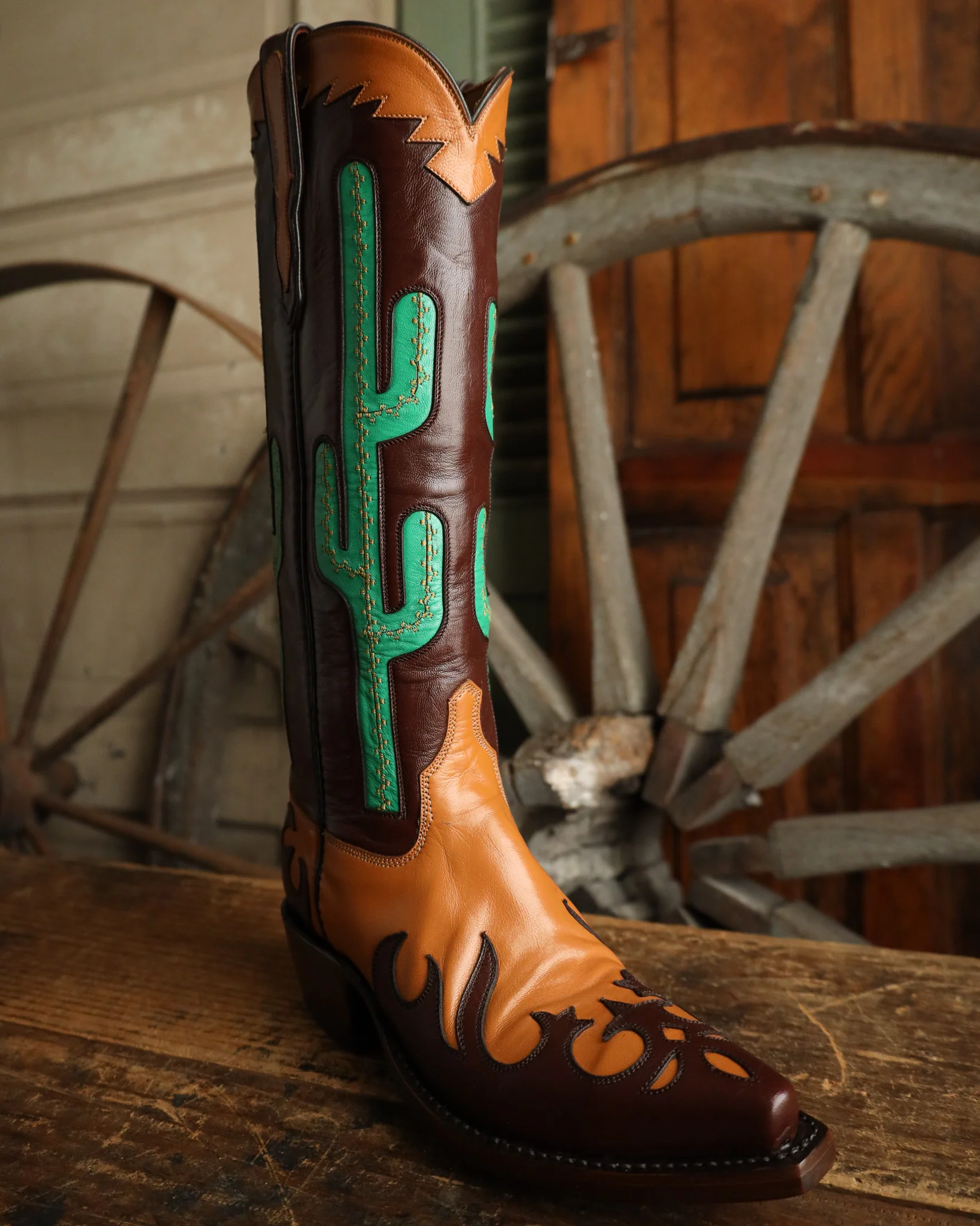 Maverick Exclusive Cactus Sagebrush Kidd 15" Boot - Image 2