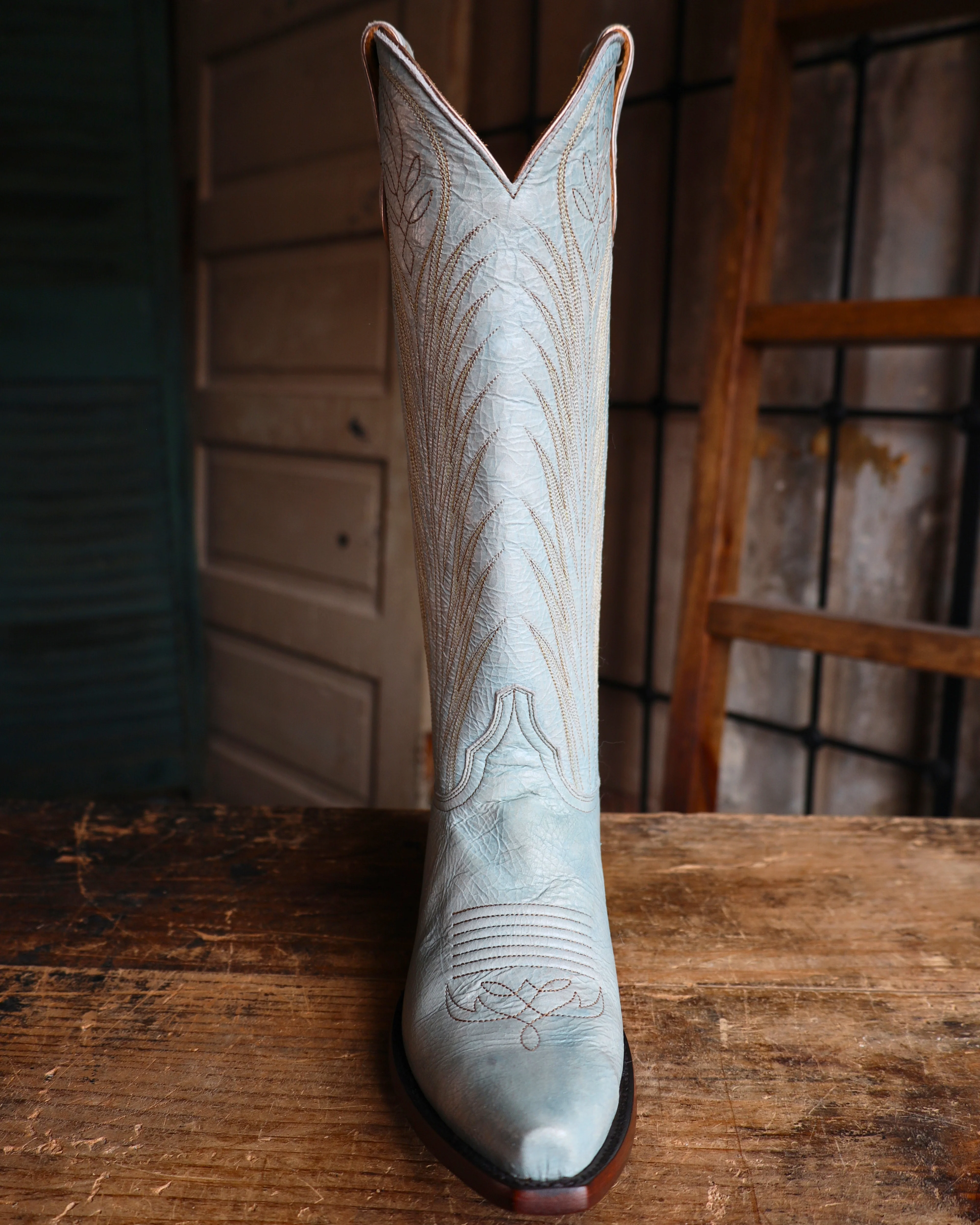 Maverick Exclusive OLD GRINGO WOMEN'S EMMER 15" BOOT- BLUE/PINK - Image 3