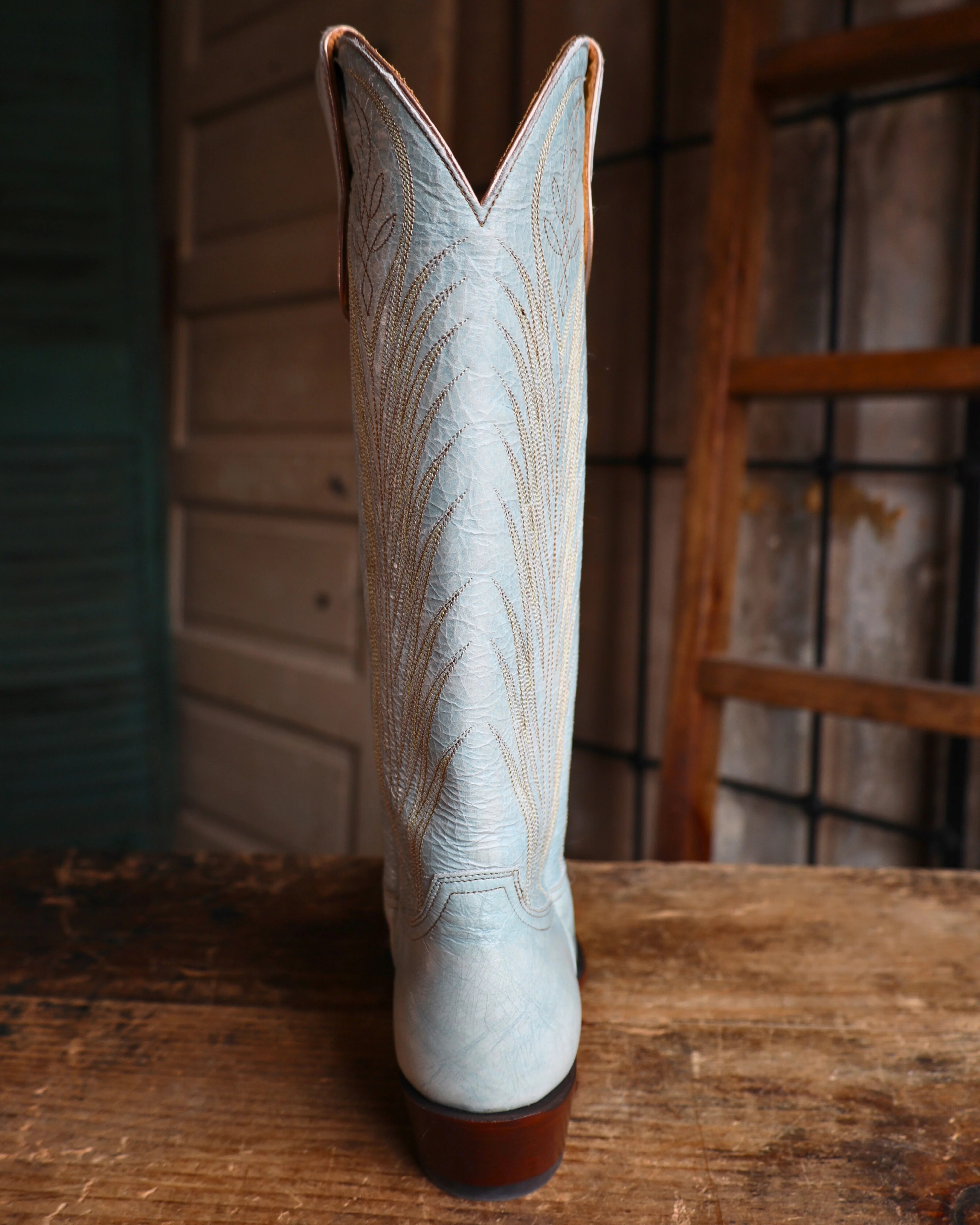 Maverick Exclusive OLD GRINGO WOMEN'S EMMER 15" BOOT- BLUE/PINK - Image 7