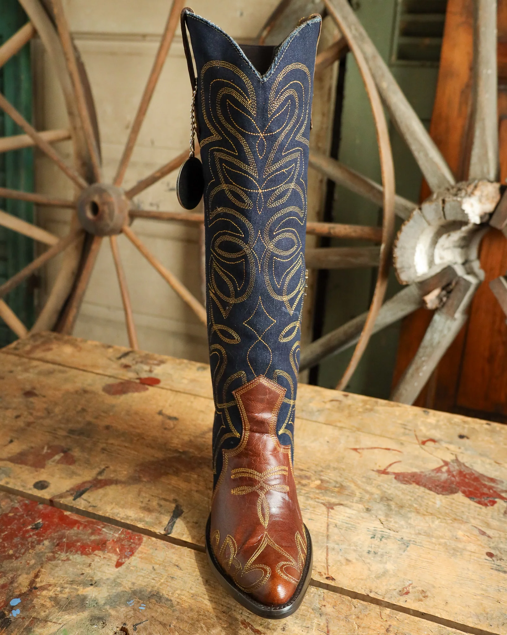 Double D By Old Gringo Women's Favorite Jean 18" Boot - Image 3