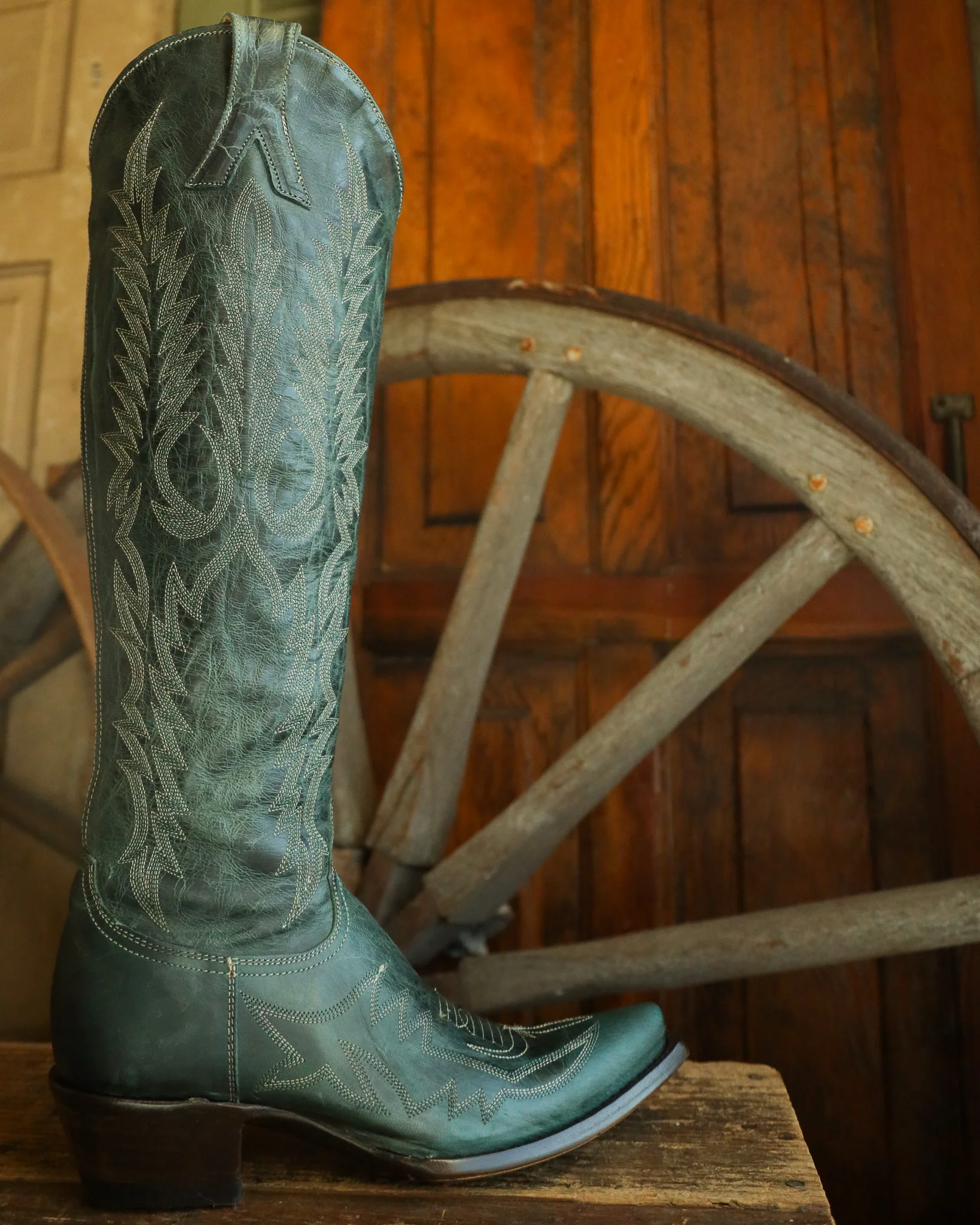 OLD GRINGO WOMEN'S MAYRA JADE GREEN 18" BOOT
