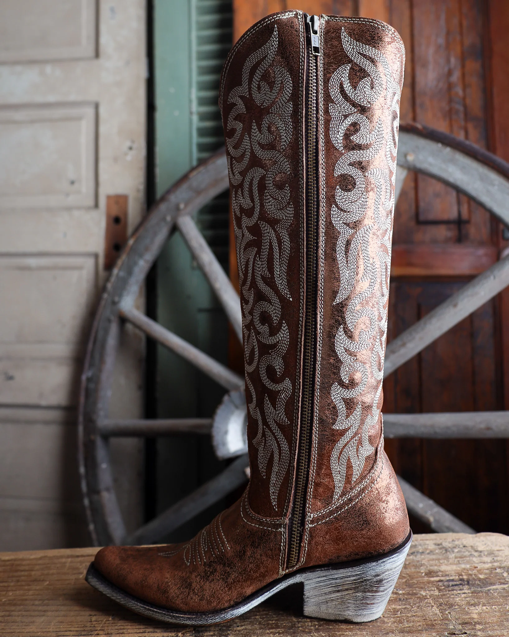 LIBERTY BLACK WOMEN'S ALLIE METALLIC TOBACCO 17" BOOT - Image 5