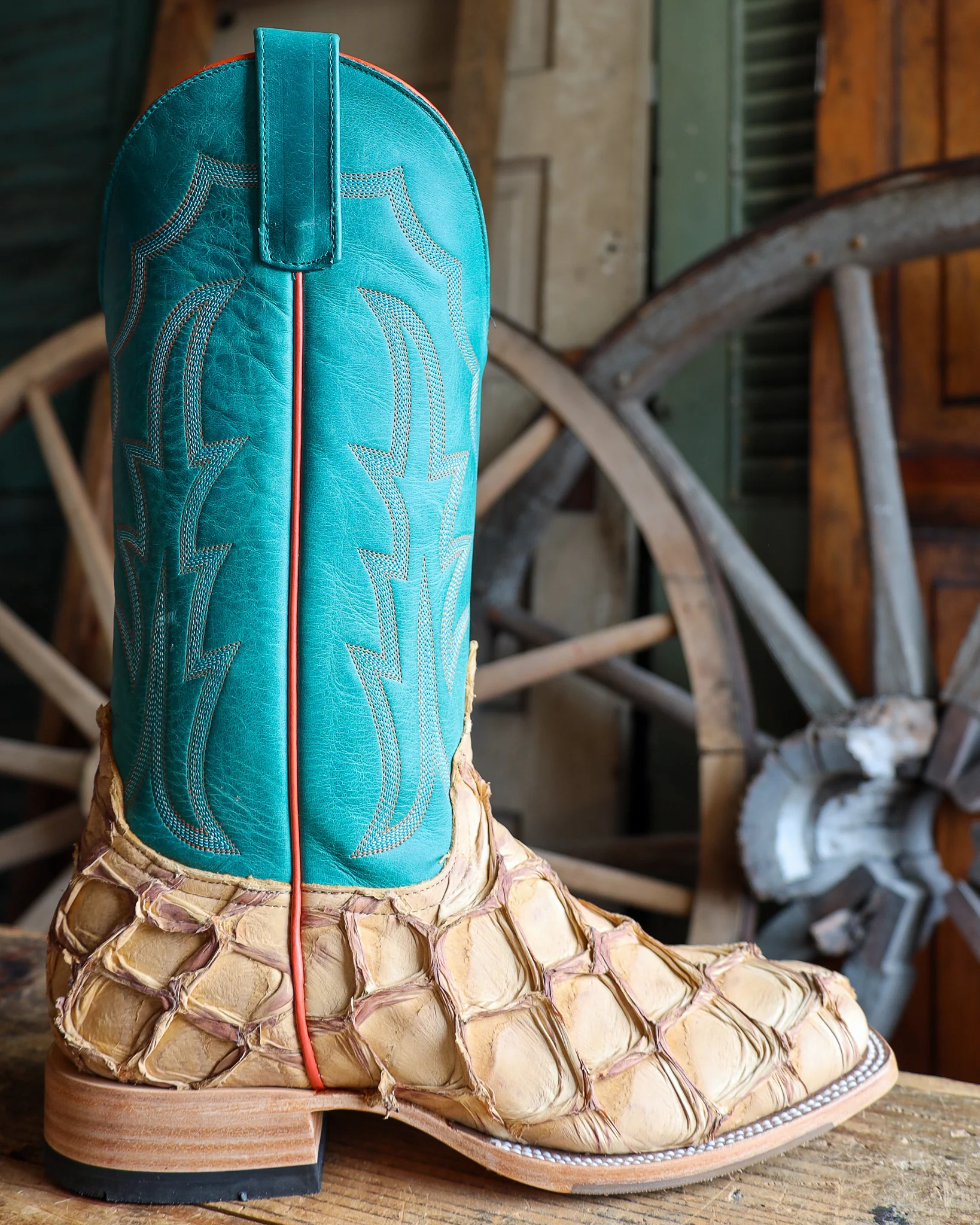 HORSE POWER MEN'S ANTIQUE SADDLE BIG BASS 13" BOOT
