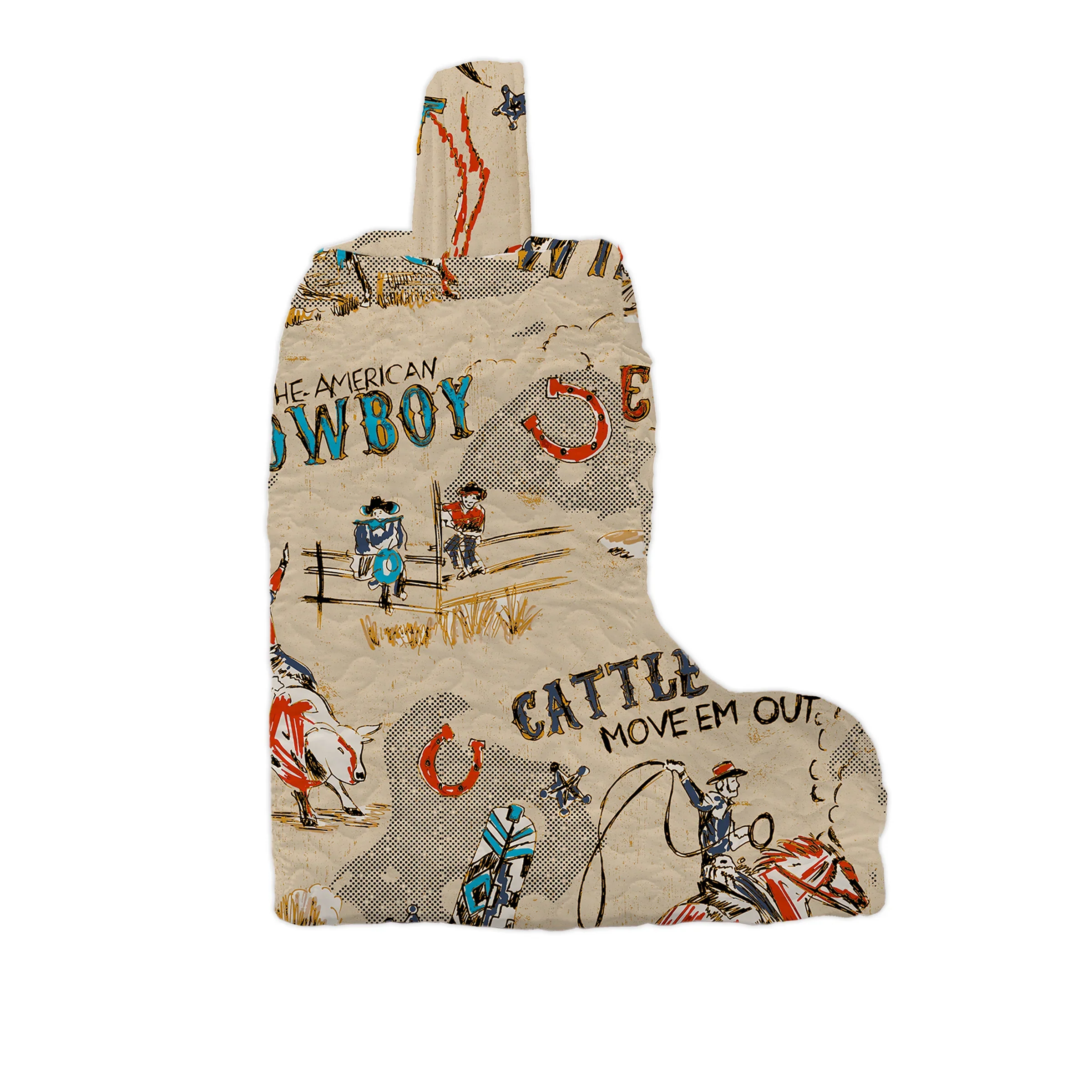 Ida Mae Cattle Drive Linen Quilted Boot Bag