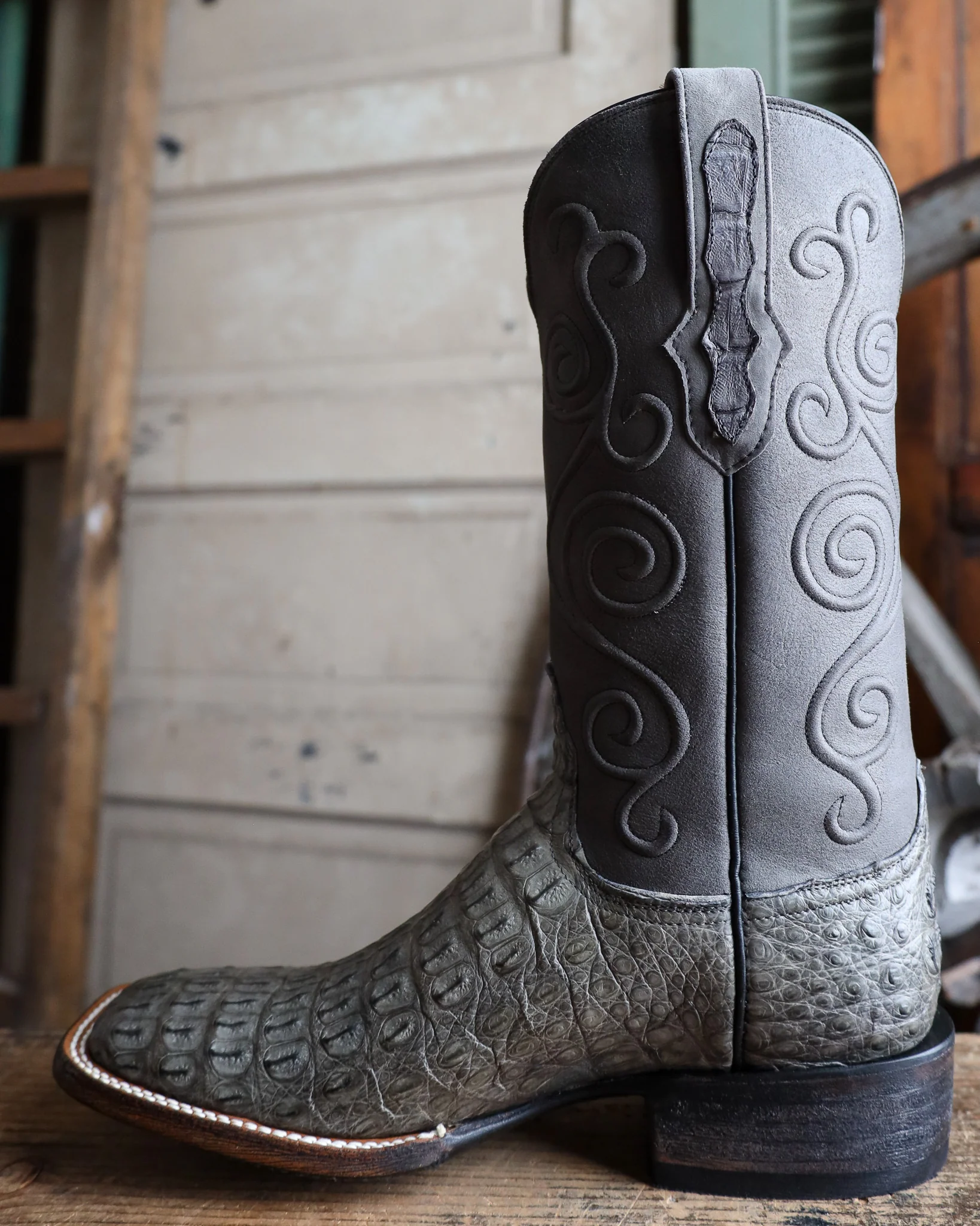 BLACK JACK MEN'S CAIMAN DARK GREY 13" BOOT - Image 6