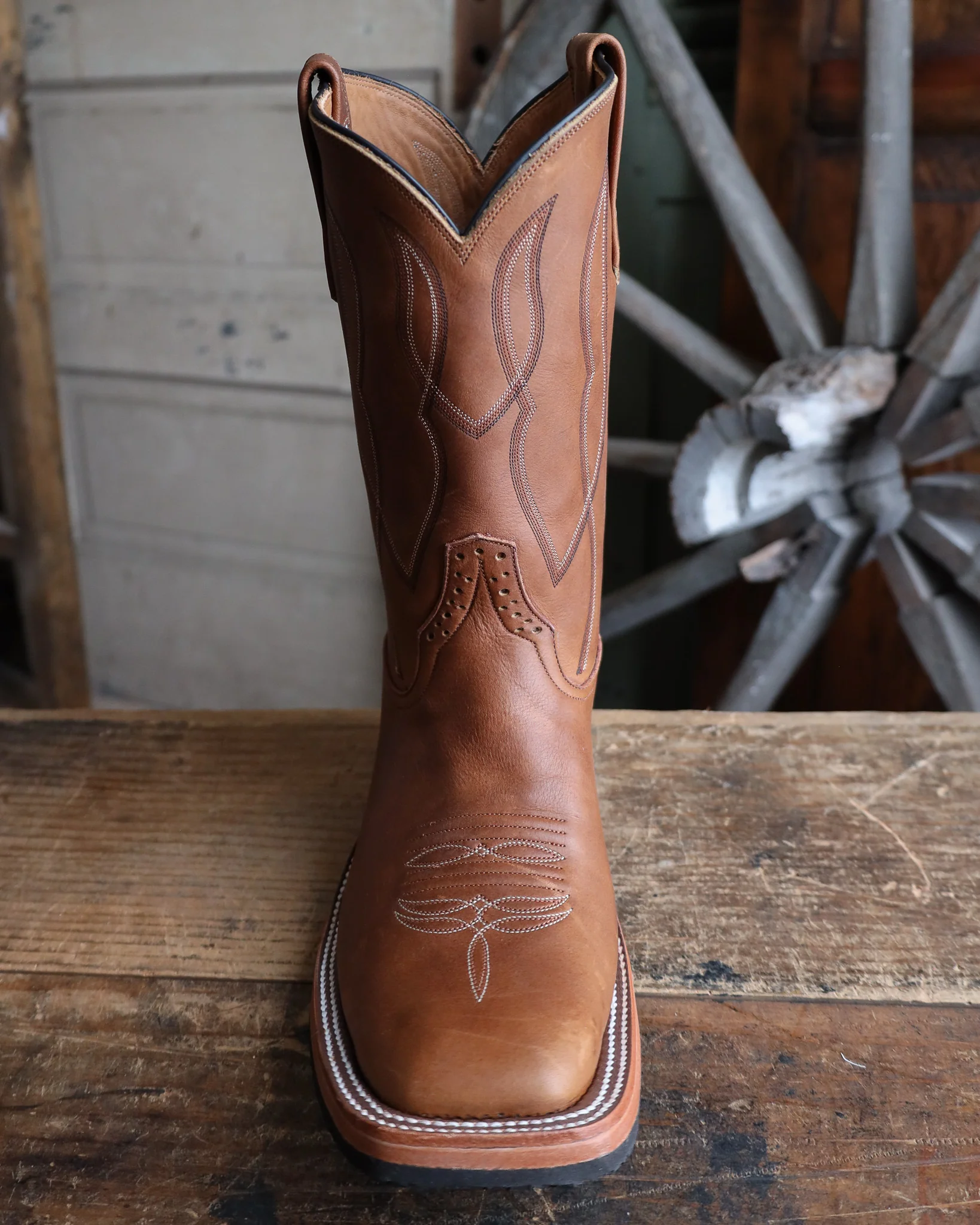 RIOS OF MERCEDES MEN'S CHESTNUT BLACK HAWK 11" BOOT - Image 3