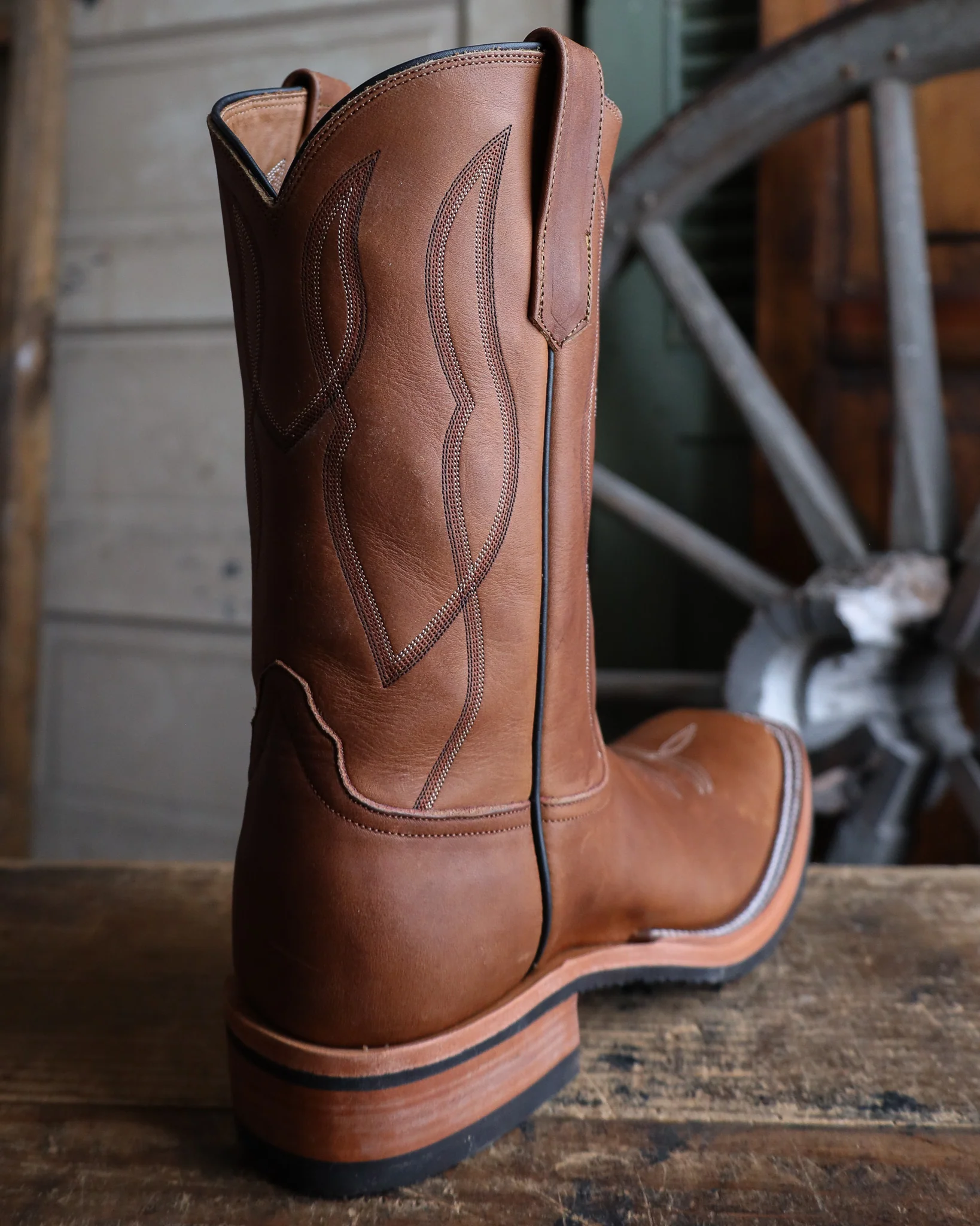 RIOS OF MERCEDES MEN'S CHESTNUT BLACK HAWK 11" BOOT - Image 7
