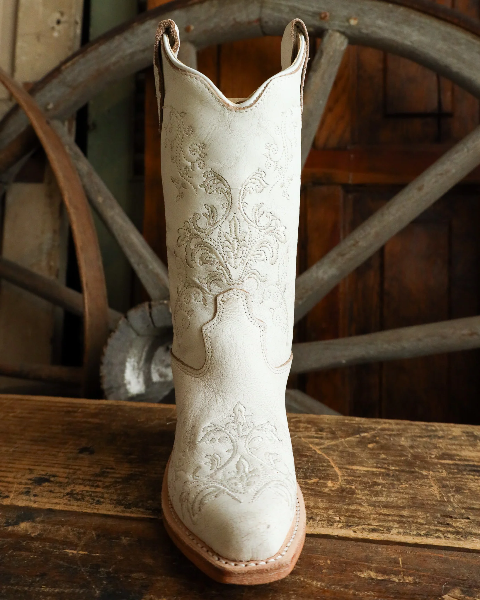 Old West Girls Fancy Stitch Boot - Image 4