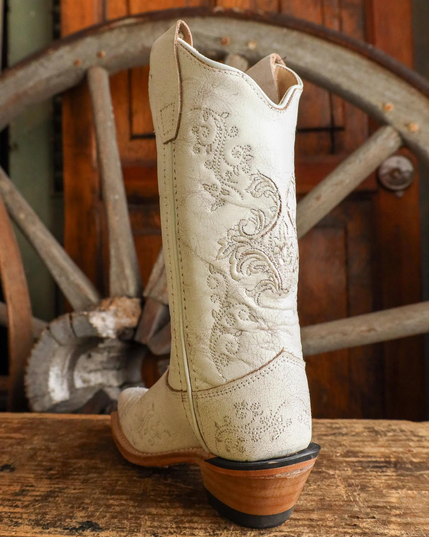 Old West Girls Fancy Stitch Boot - Image 6