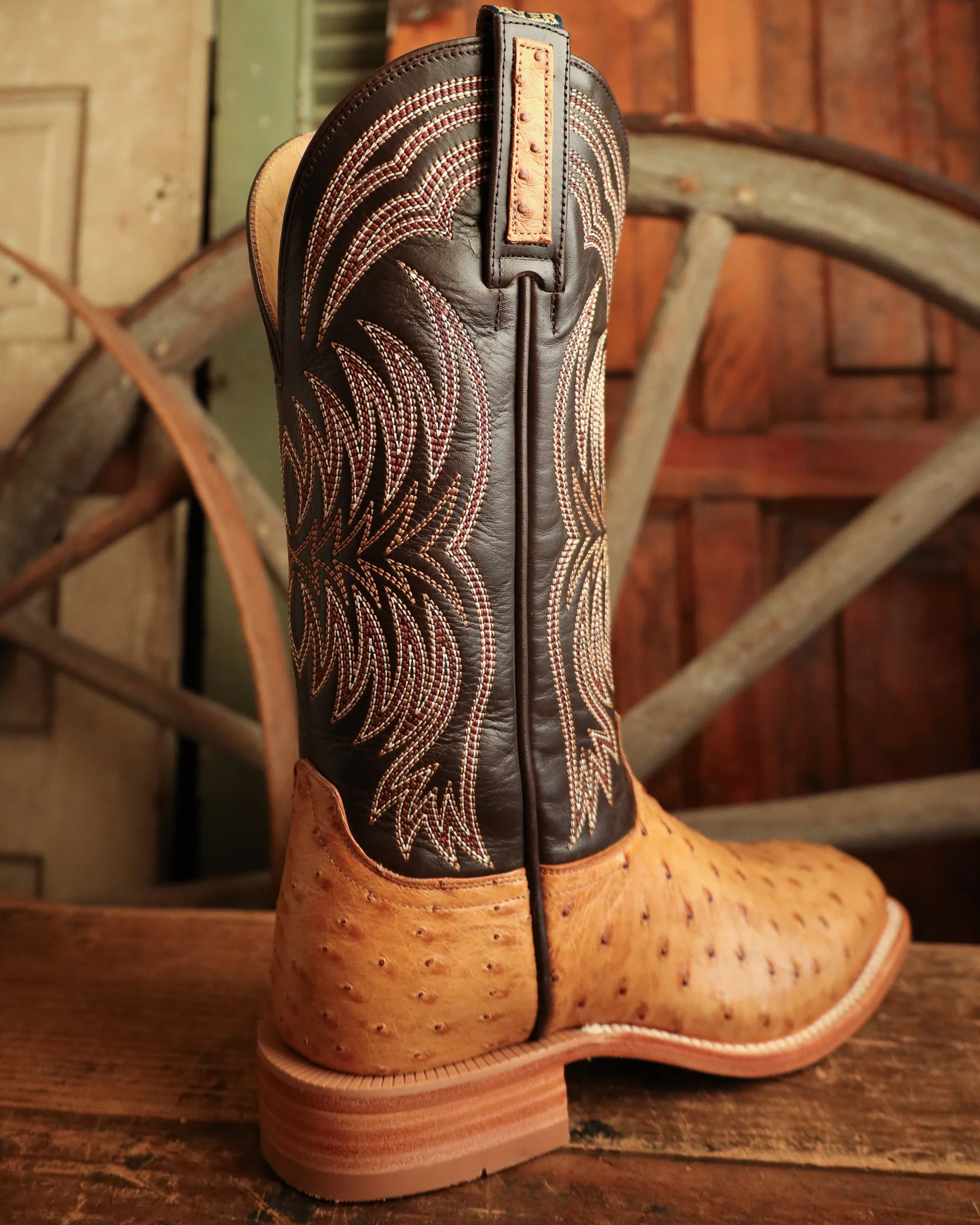 Hyer Men's Langdon Full Quill Ostrich 13" Boot - Image 8