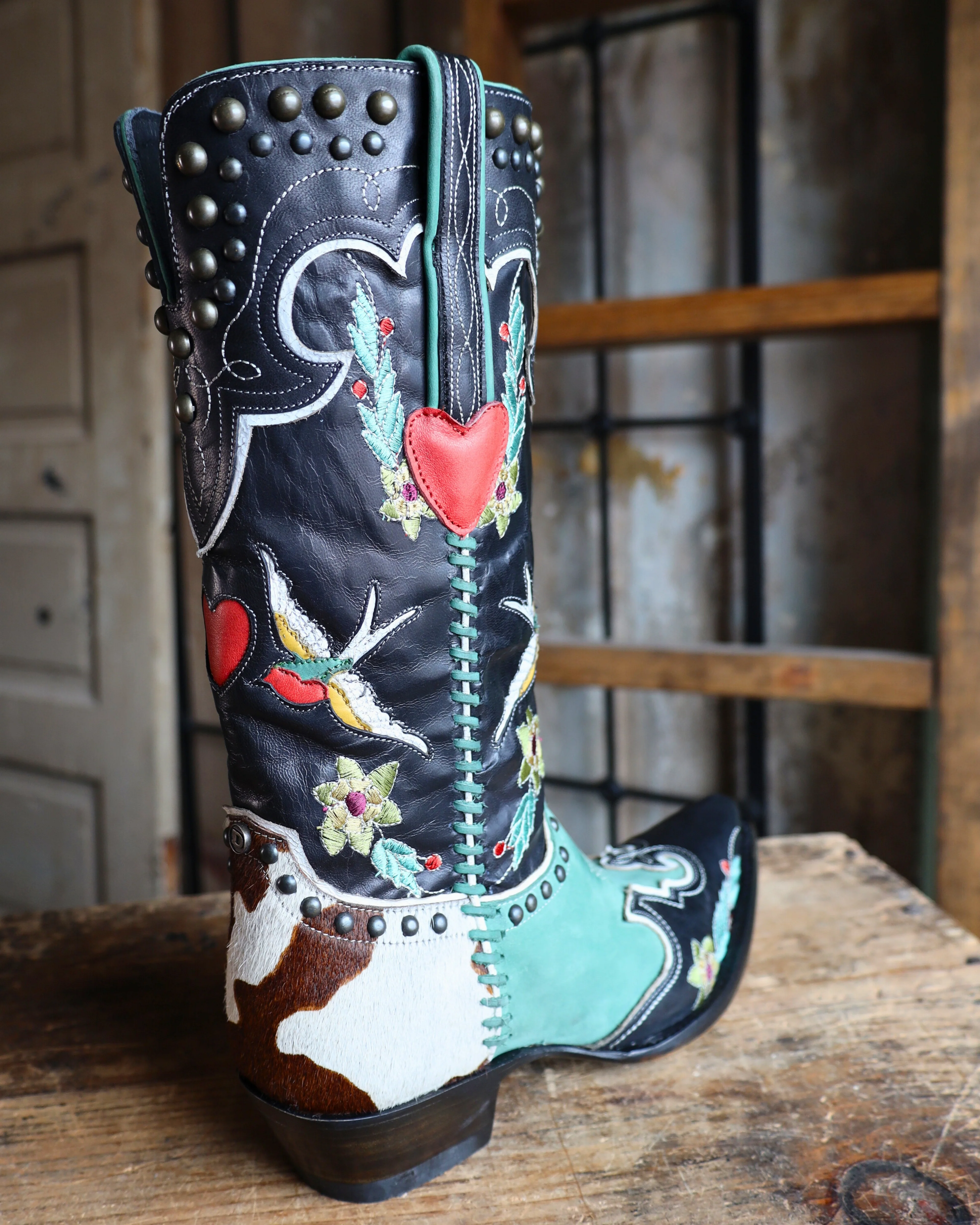 DOUBLE D RANCH BY OLD GRINGO WOMEN'S MIDNIGHT COWBOY 13" BOOT - Image 10
