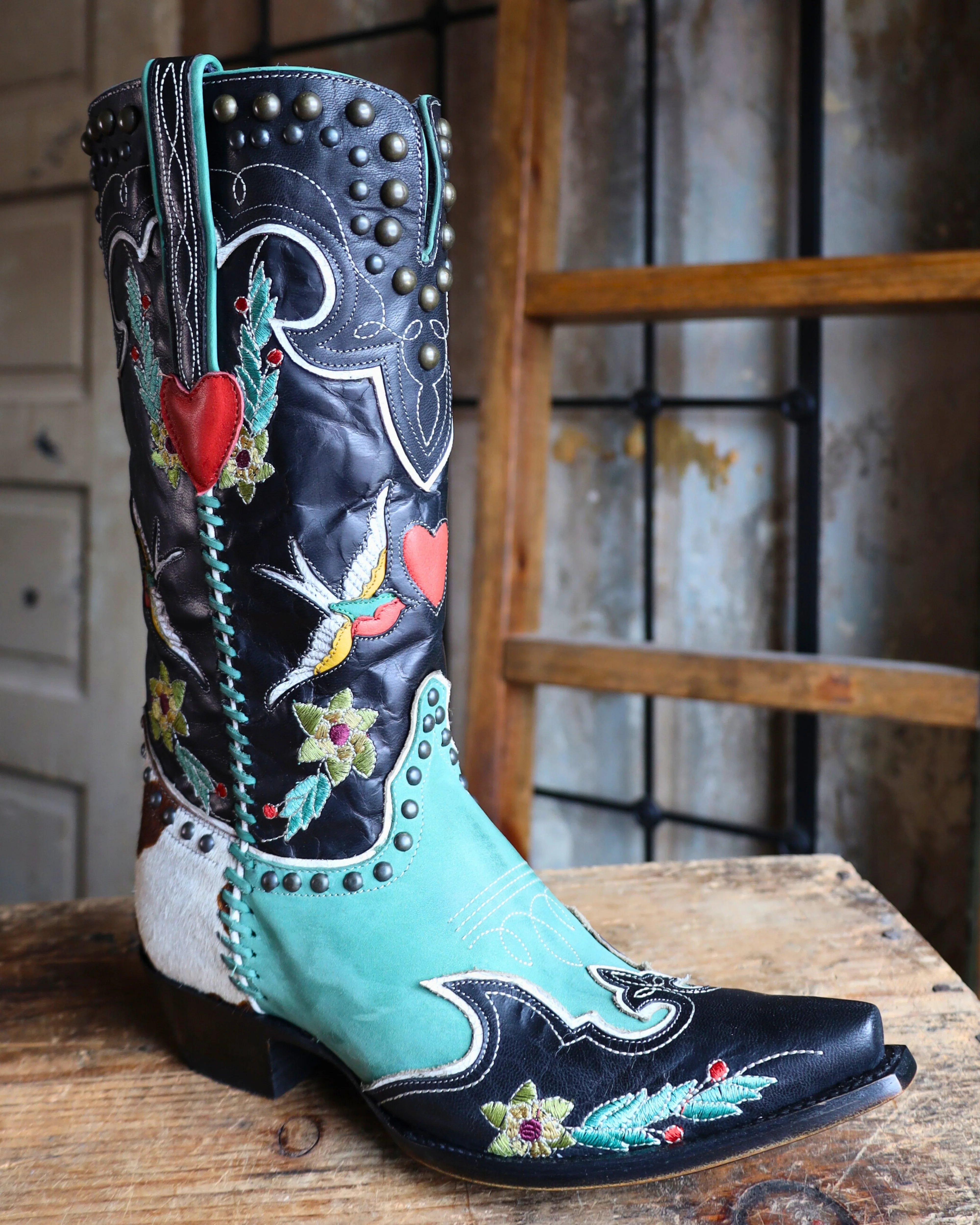 DOUBLE D RANCH BY OLD GRINGO WOMEN'S MIDNIGHT COWBOY 13" BOOT - Image 3