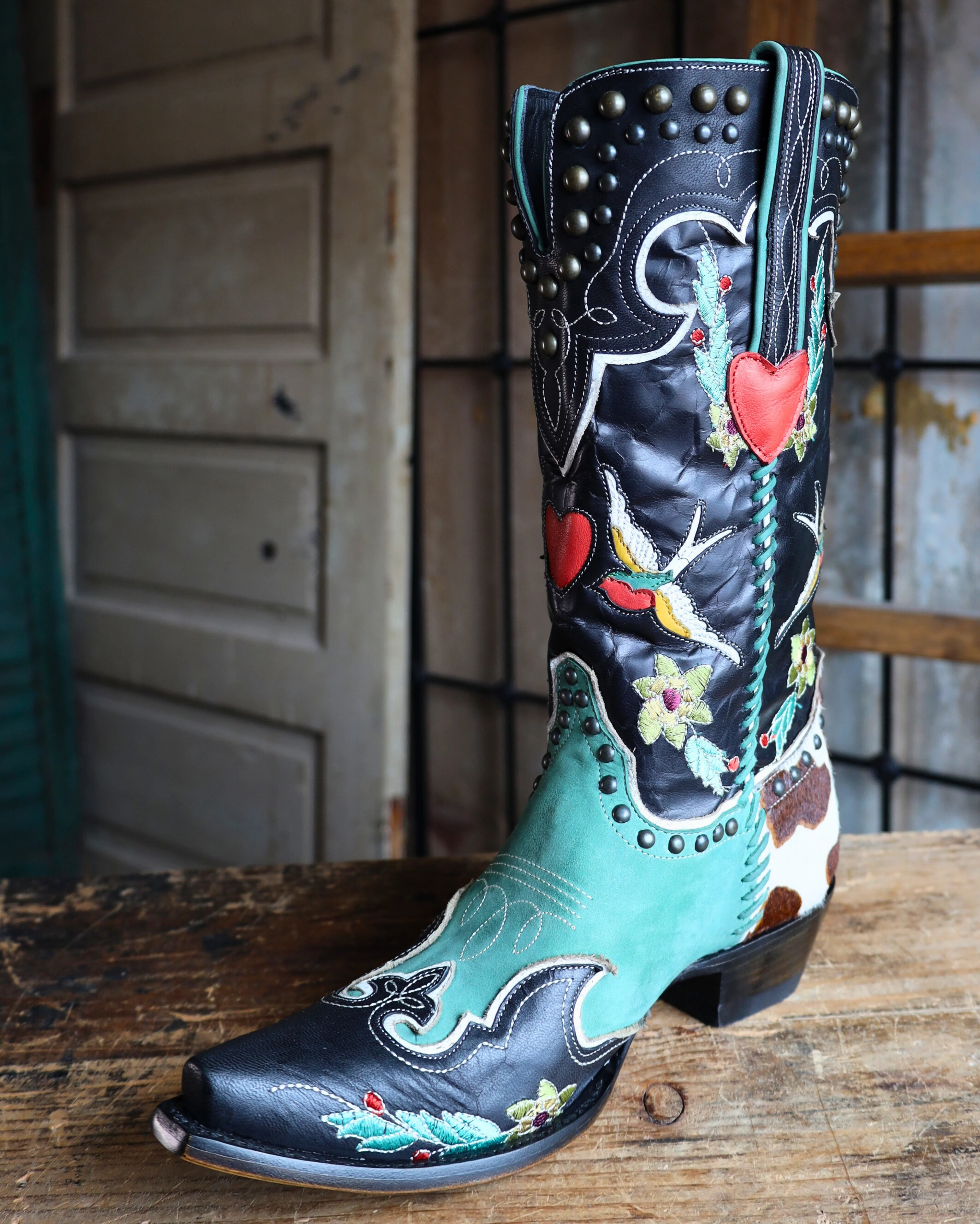 DOUBLE D RANCH BY OLD GRINGO WOMEN'S MIDNIGHT COWBOY 13" BOOT - Image 6