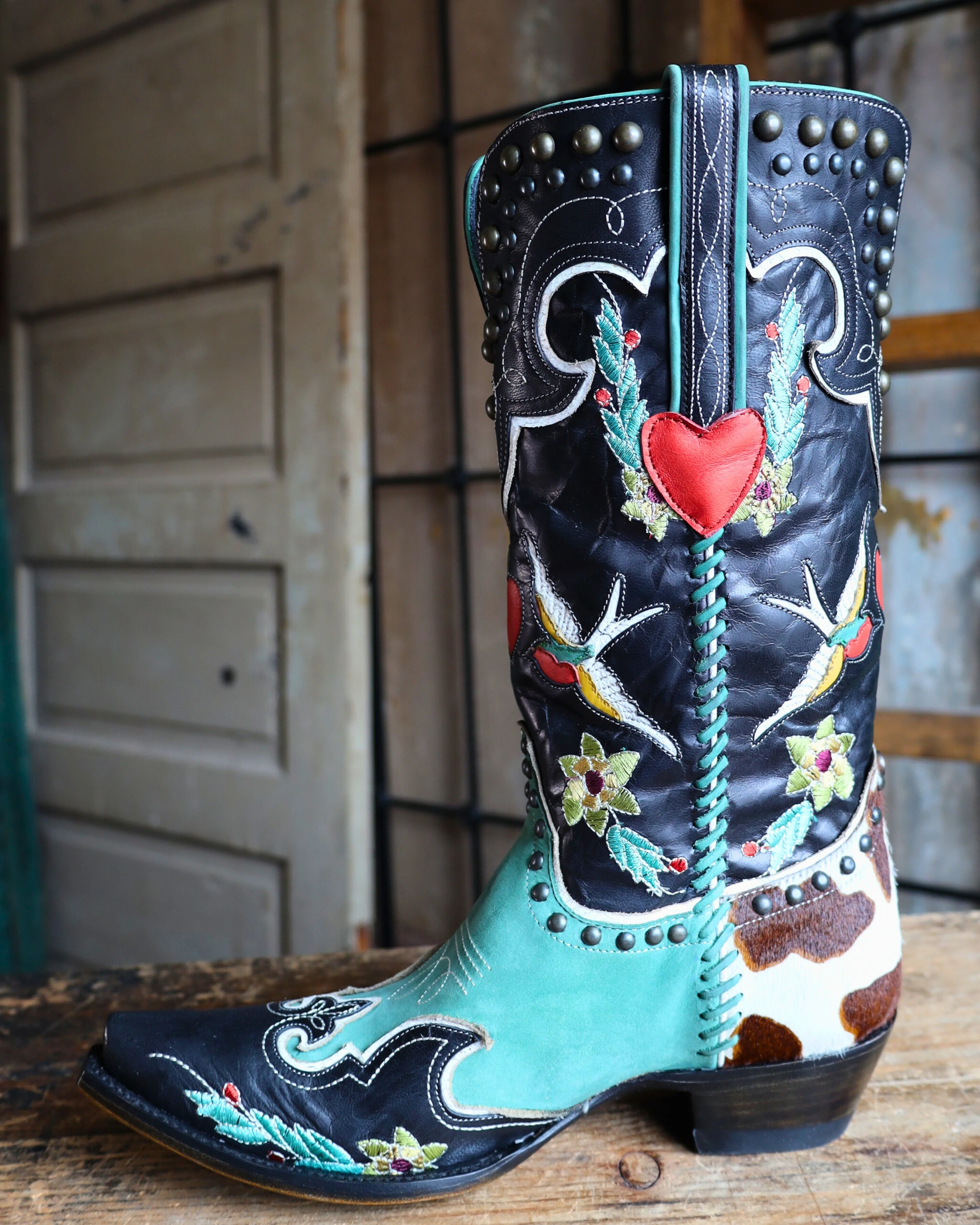 DOUBLE D RANCH BY OLD GRINGO WOMEN'S MIDNIGHT COWBOY 13" BOOT - Image 7