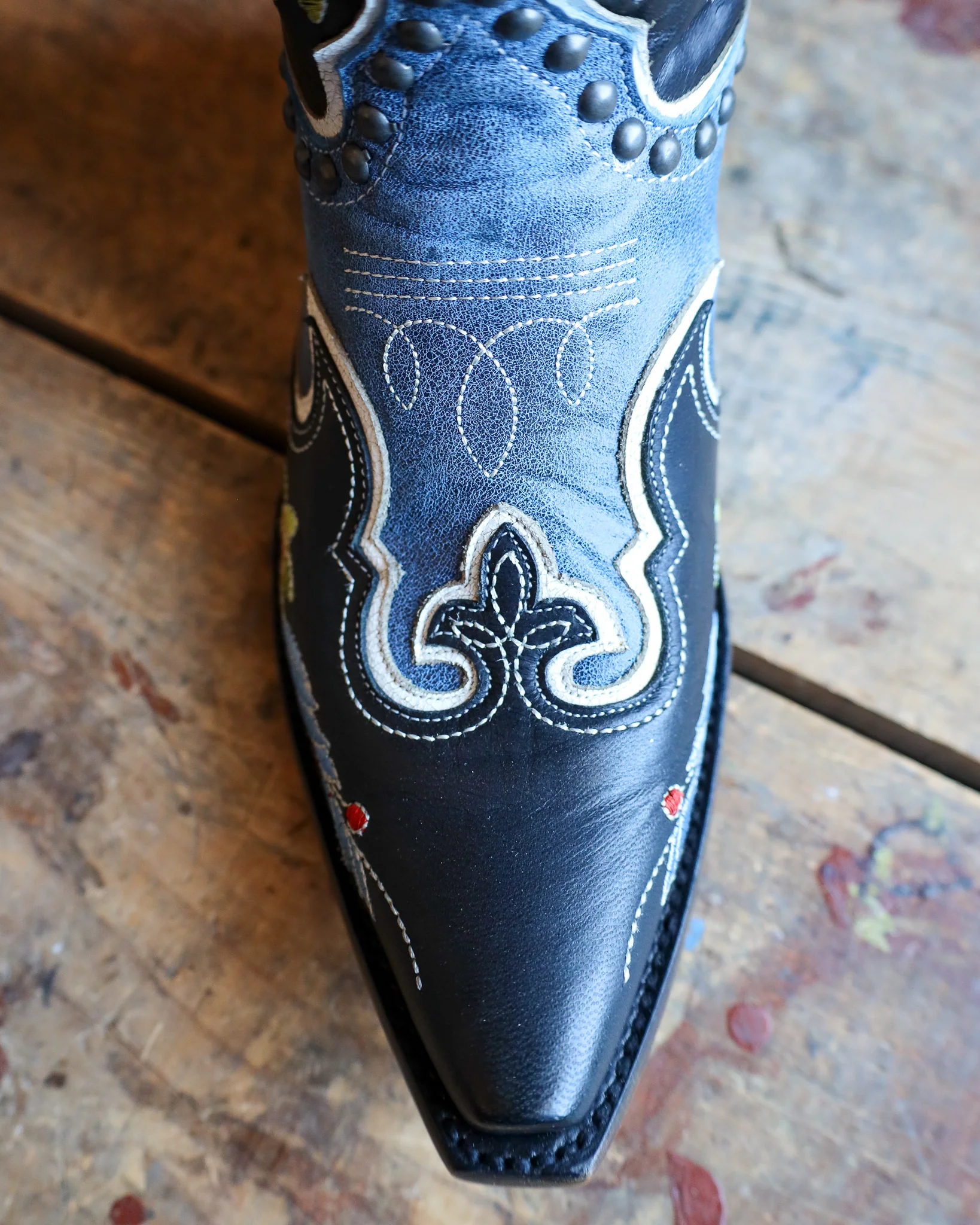 DOUBLE D RANCH BY OLD GRINGO WOMEN'S MIDNIGHT COWBOY BLUE 13" BOOT - Image 4