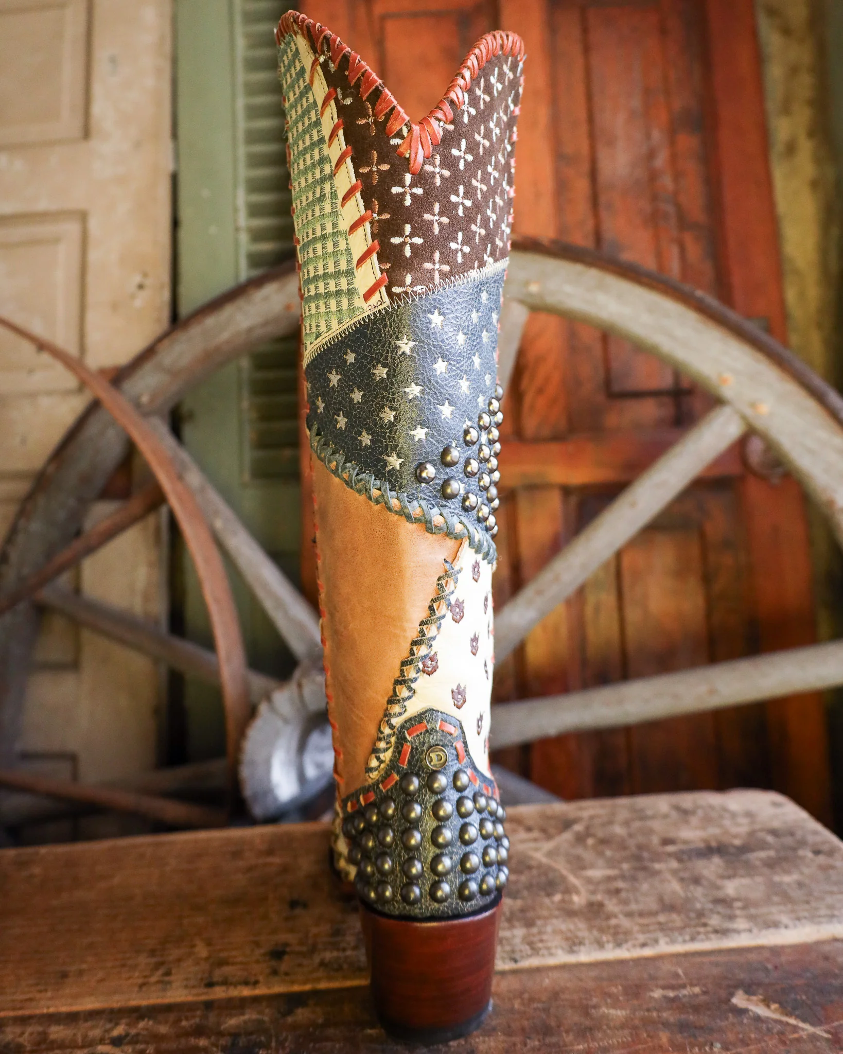 Double D By Old Gringo Women's This Old Quilt 17" Boot - Image 7