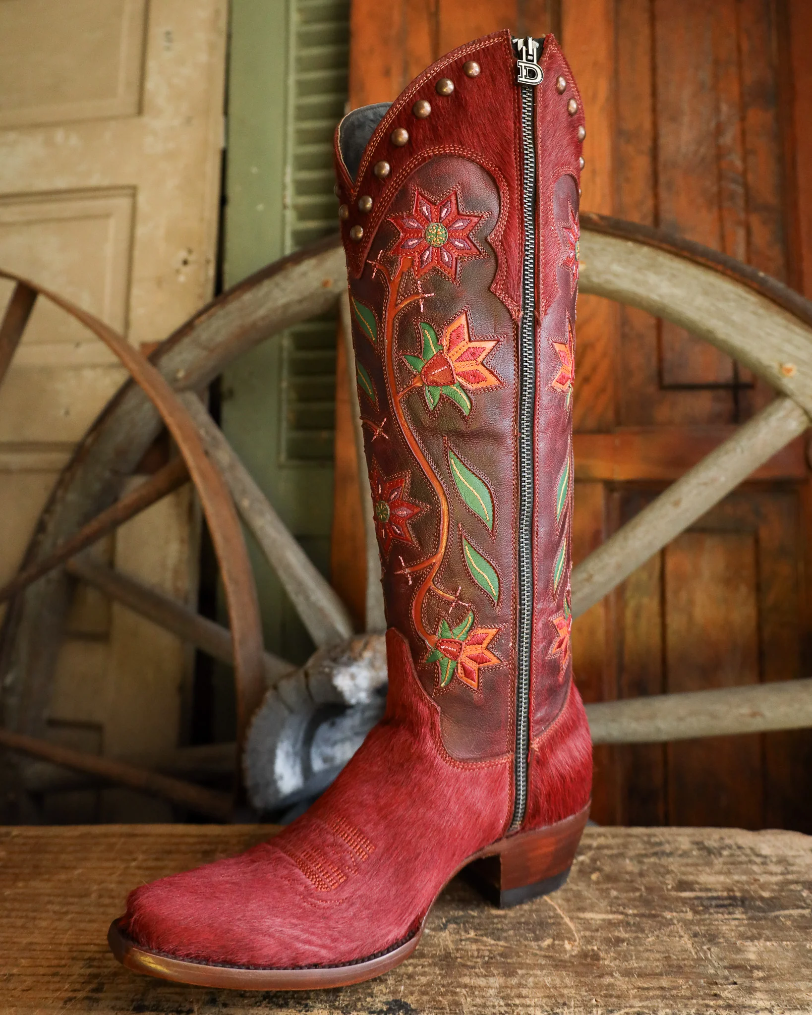Double D By Old Gringo Women's Prairie Thistle 17" Boot - Image 5
