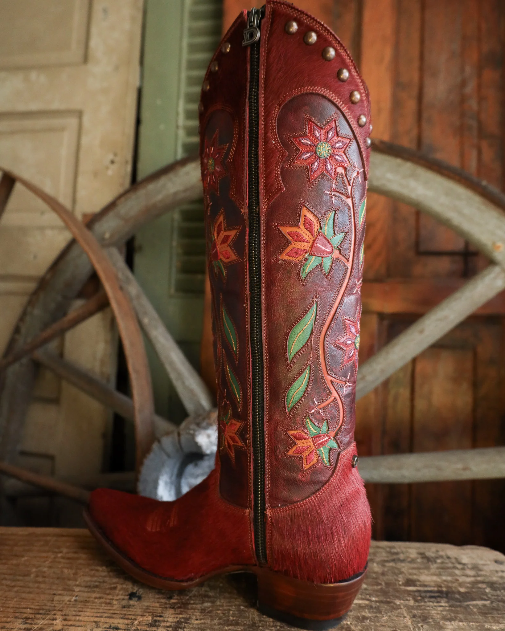 Double D By Old Gringo Women's Prairie Thistle 17" Boot - Image 6
