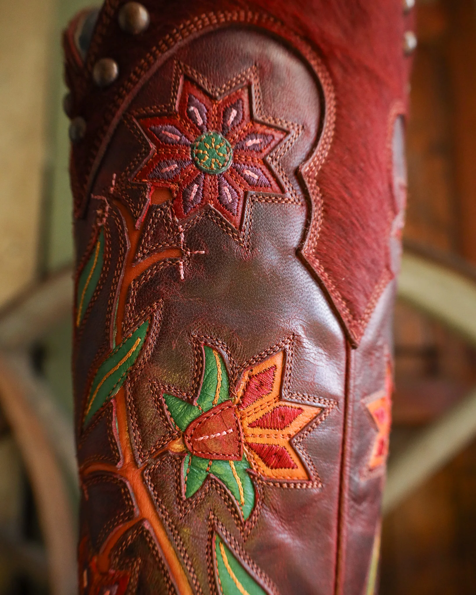 Double D By Old Gringo Women's Prairie Thistle 17" Boot - Image 9