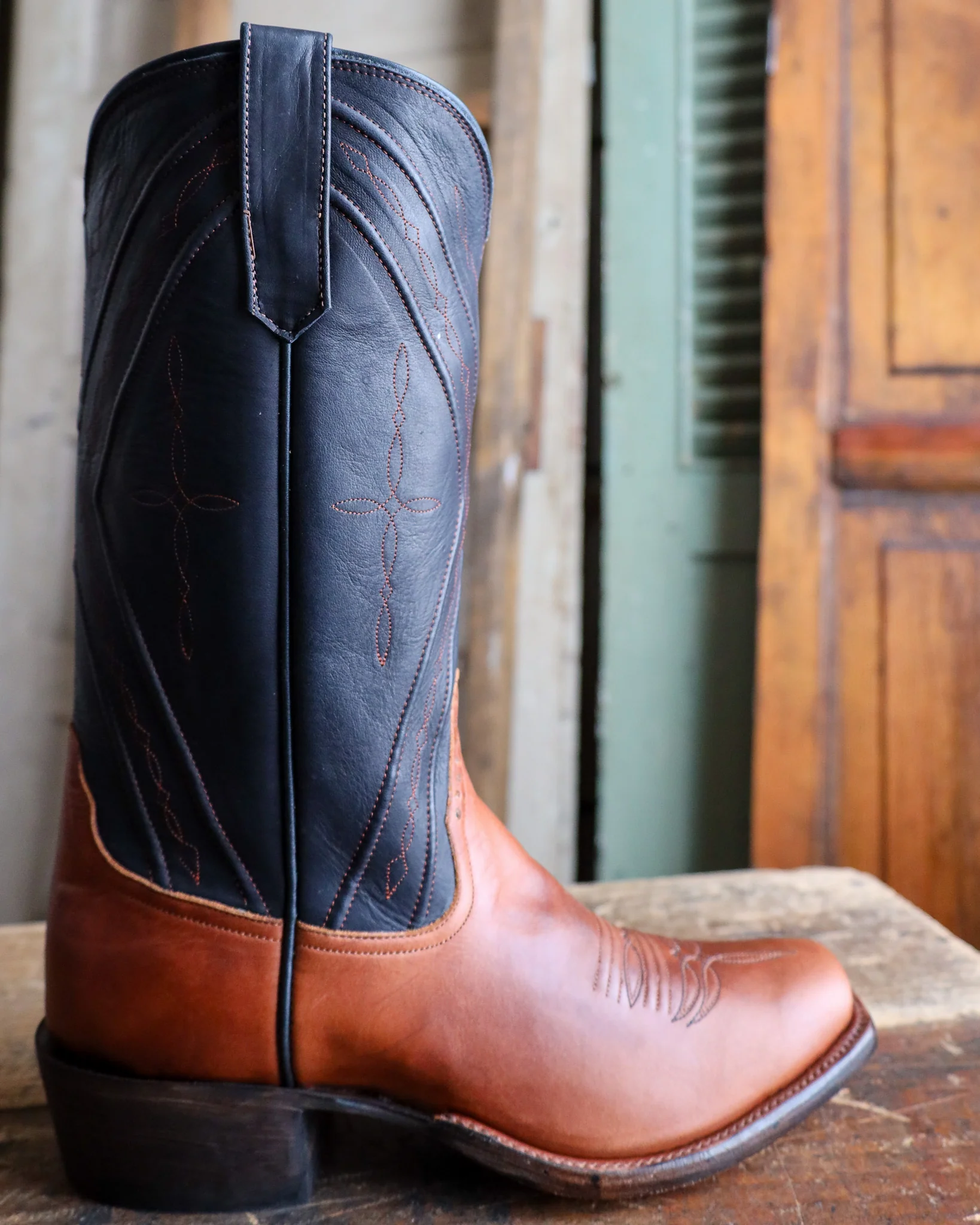 RIOS OF MERCEDES MEN'S REDWOOD MIRAGE BLACK REMUDA 13" BOOT