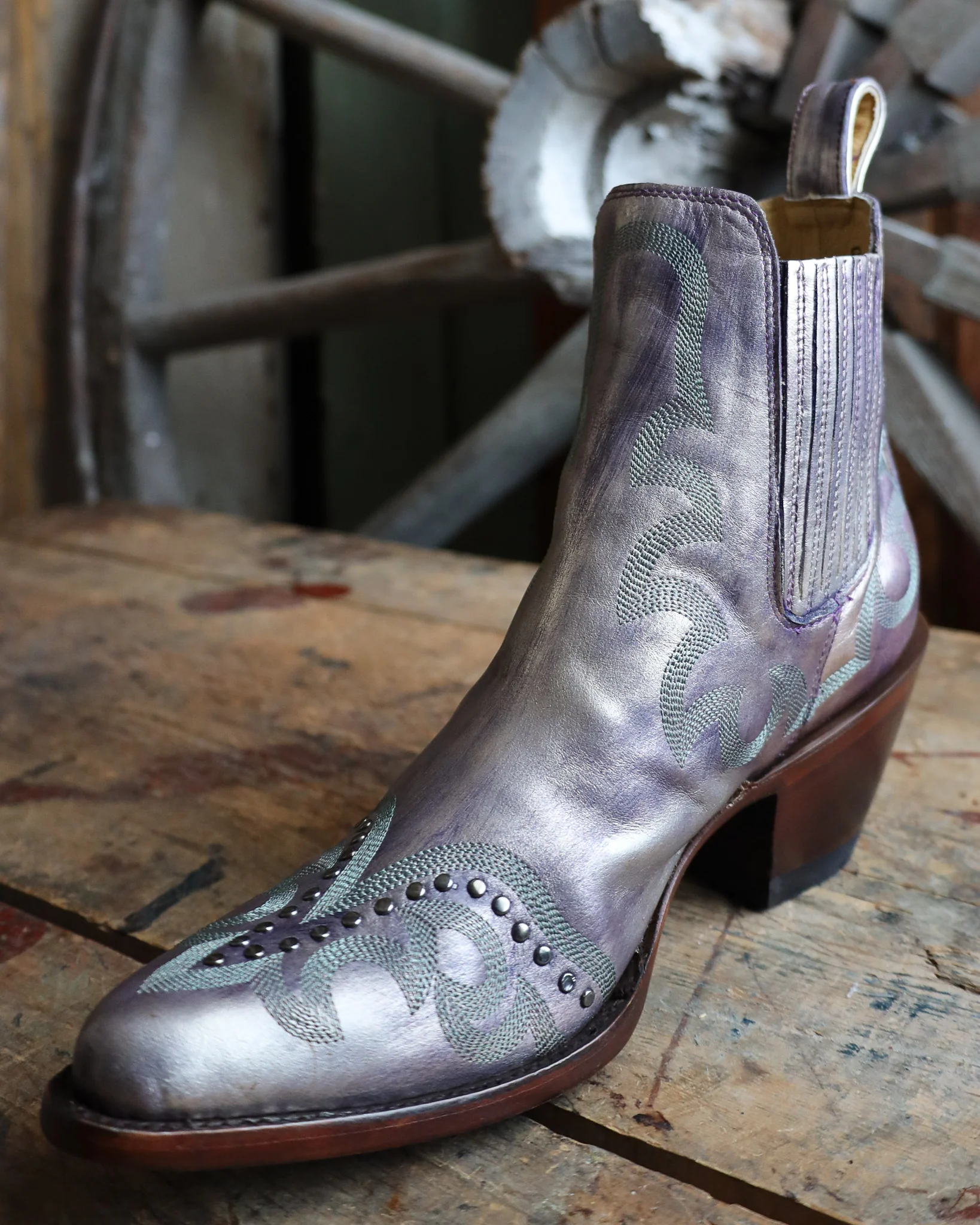 YIPPIEE KI YAY BY OLD GRINGO WOMEN'S SHAY BOTIN METALLIC 5" BOOT - Image 5
