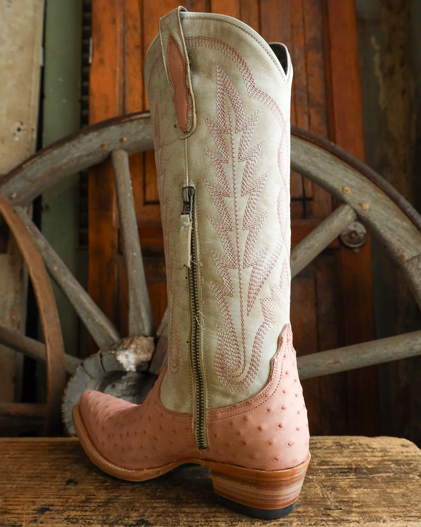 Lane Boots Women's Skylight 15" Boot - Blush Ostrich - Image 6