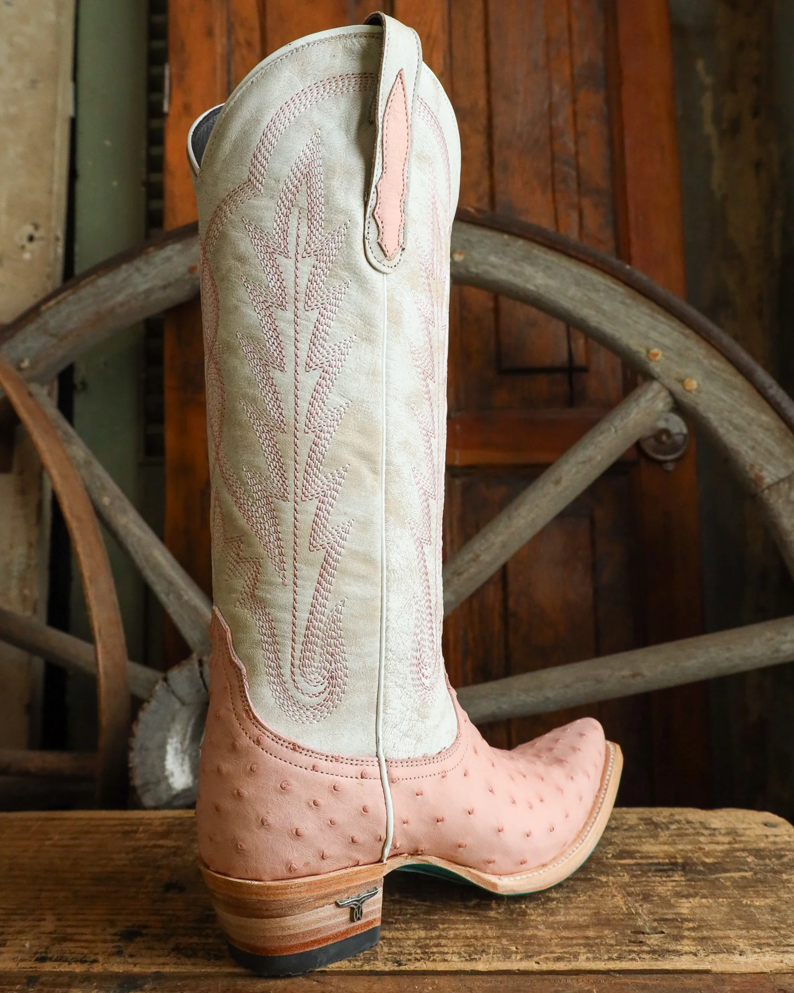 Lane Boots Women's Skylight 15" Boot - Blush Ostrich - Image 7