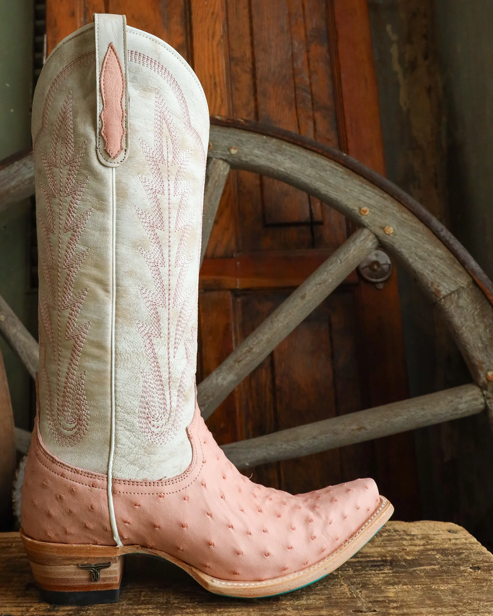 Lane Boots Women's Skylight 15" Boot - Blush Ostrich - Image 8