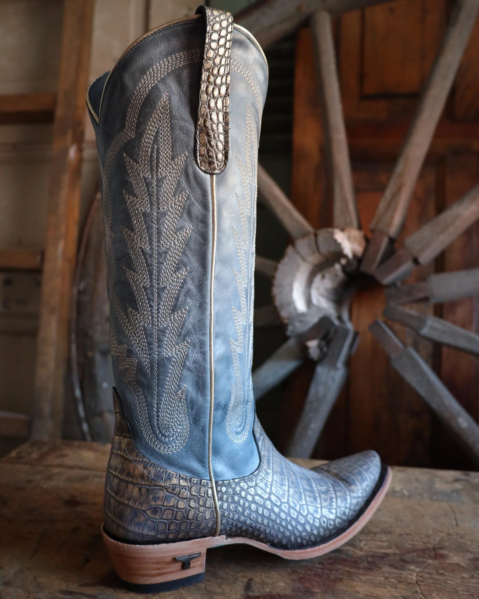 Lane Boots Women's Skylight 15" Boot - Gilded Denim - Image 10