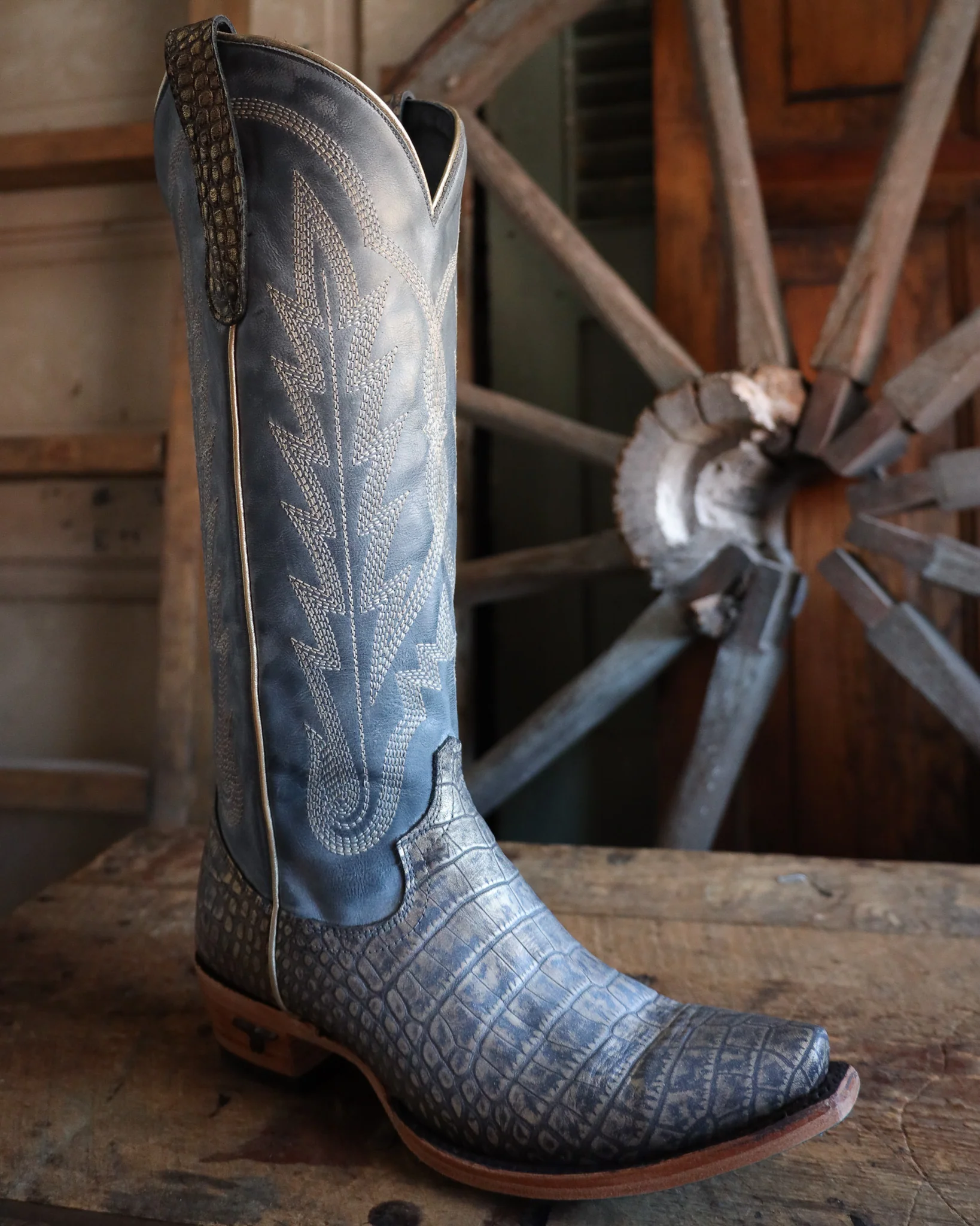 Lane Boots Women's Skylight 15" Boot - Gilded Denim - Image 2