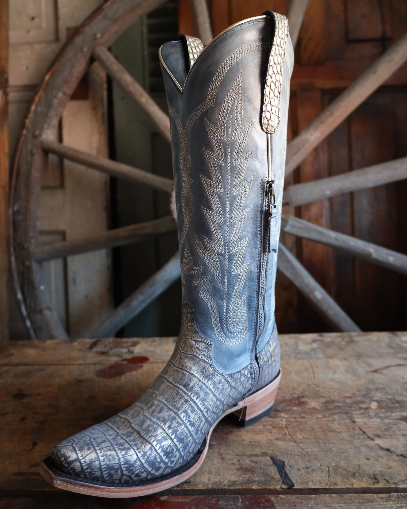 Lane Boots Women's Skylight 15" Boot - Gilded Denim - Image 8