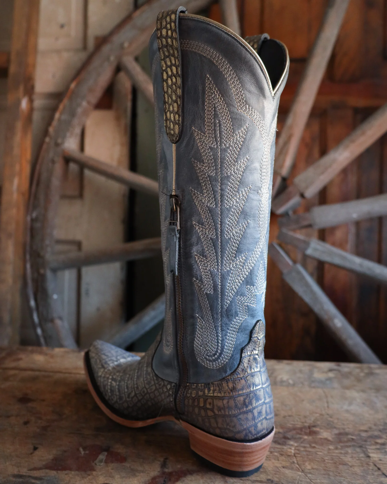 Lane Boots Women's Skylight 15" Boot - Gilded Denim - Image 9